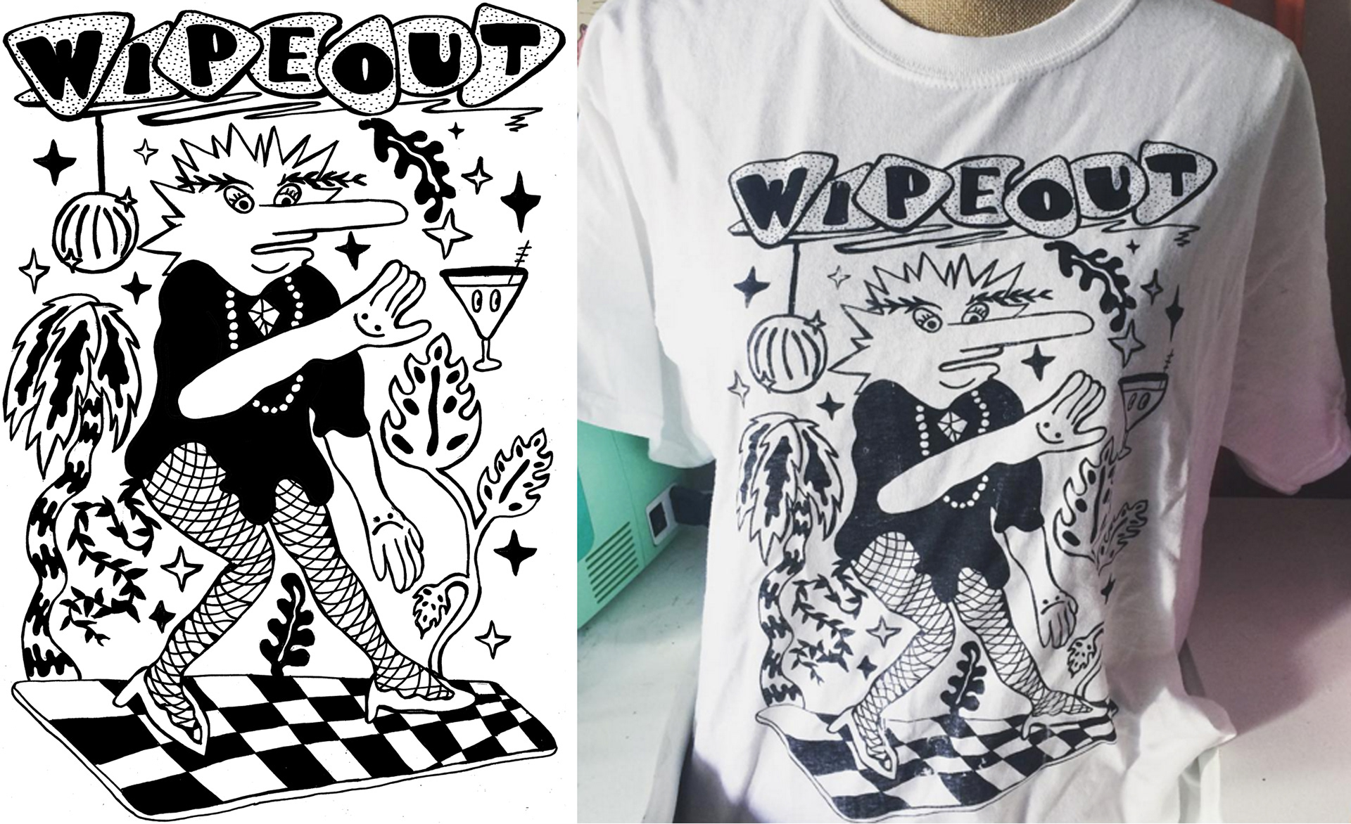 Wipeout T-shirt Design