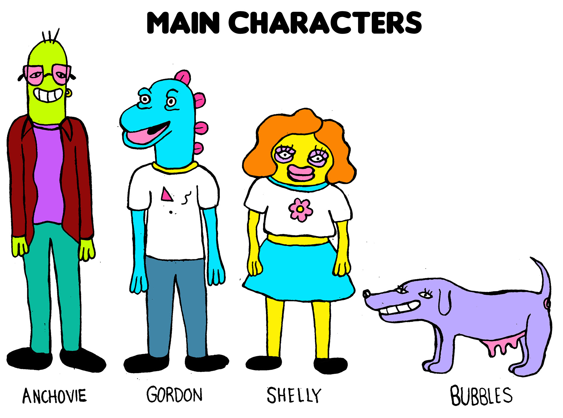 Cool Kid's Party Guide Character Designs