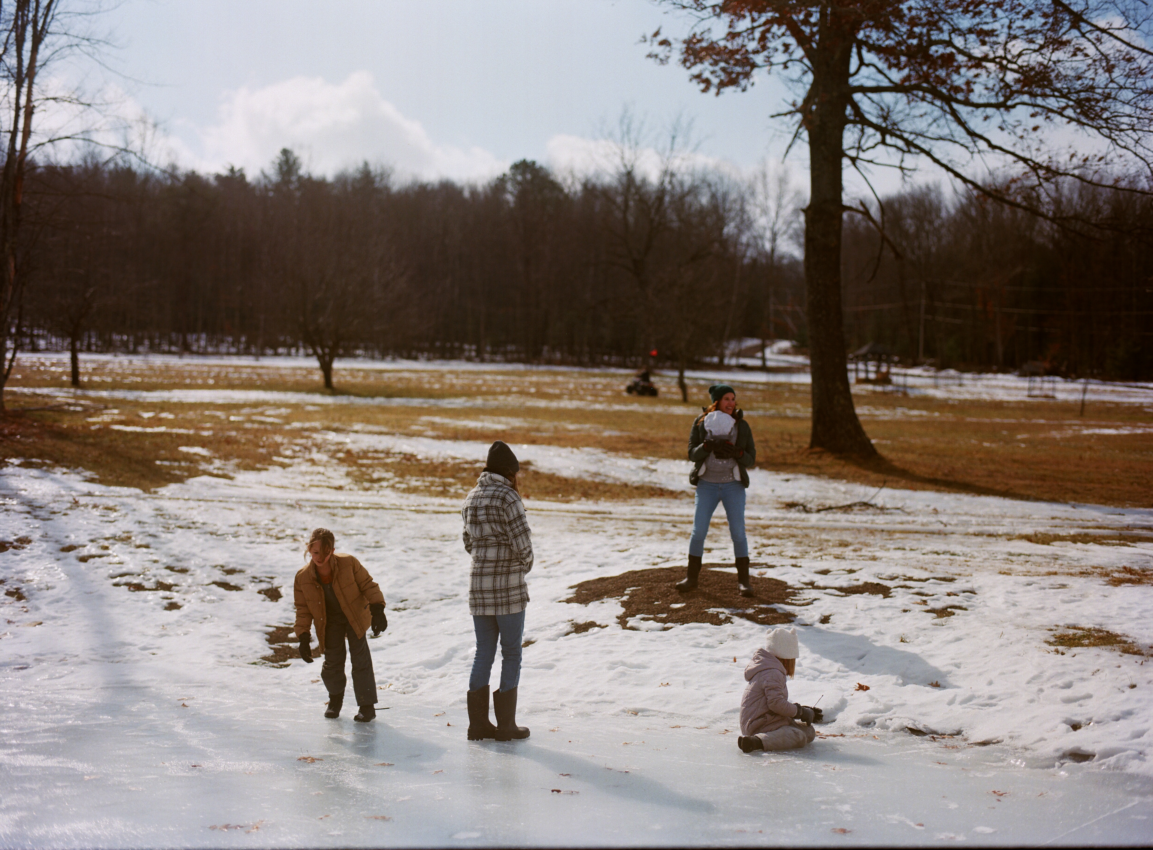 The frozen pond