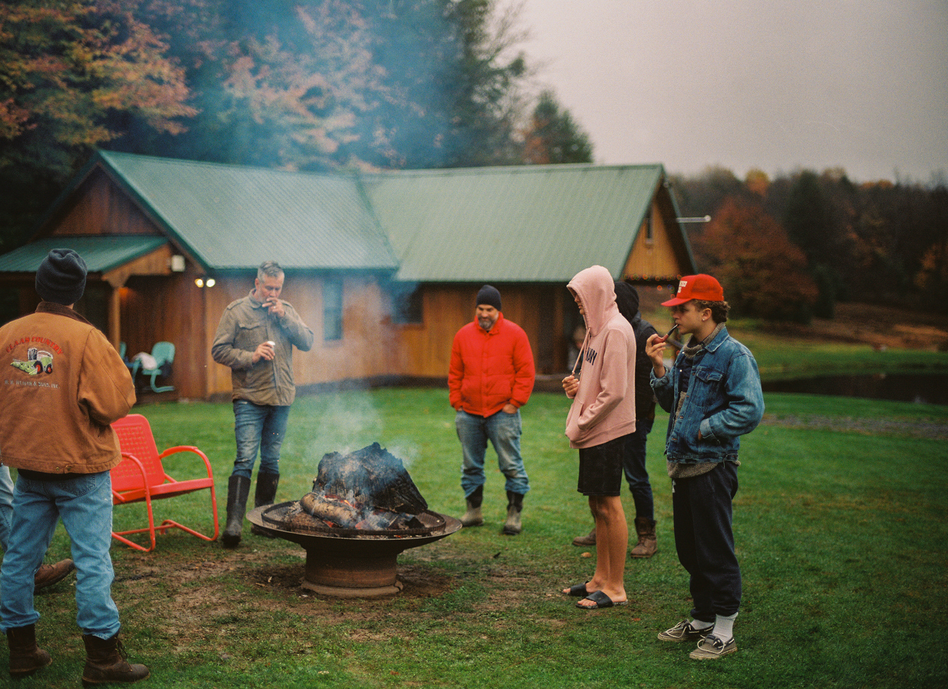 Pipe smoking and fires in the rain.