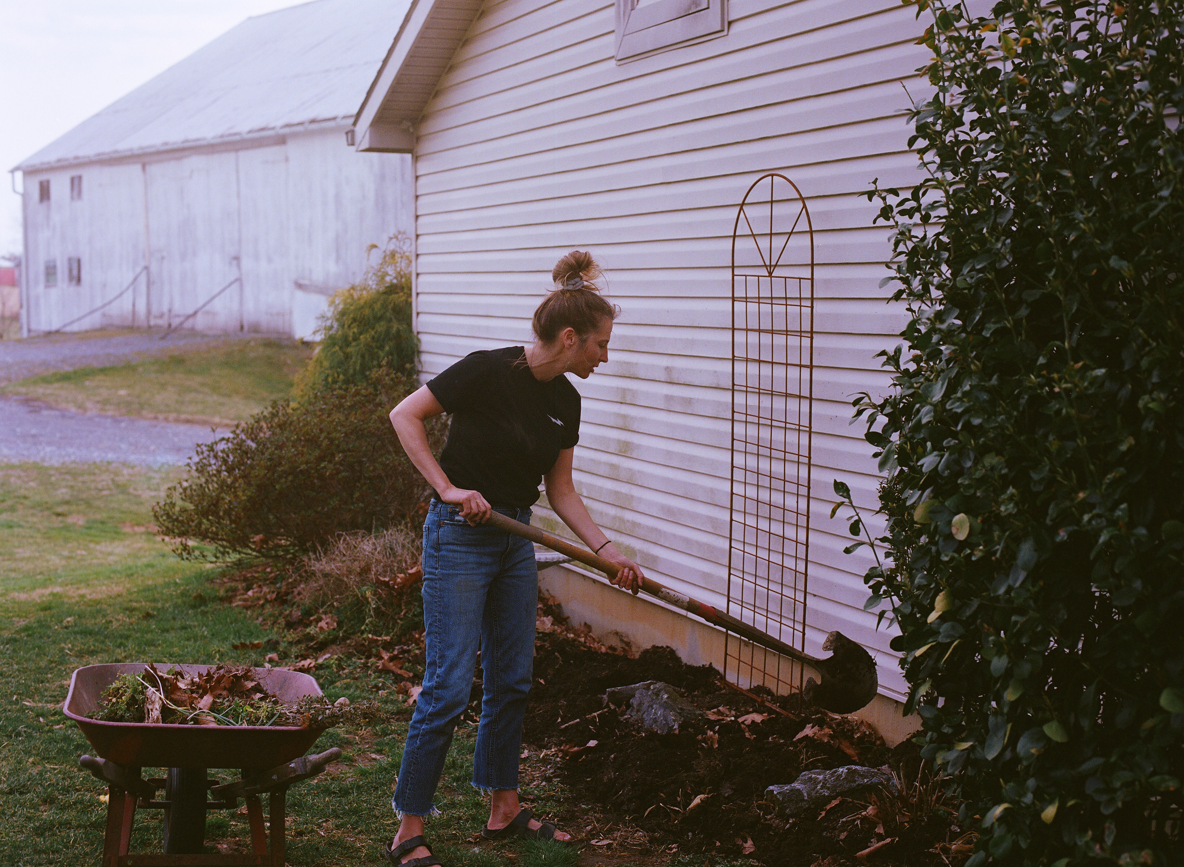 Mom doing what she loves