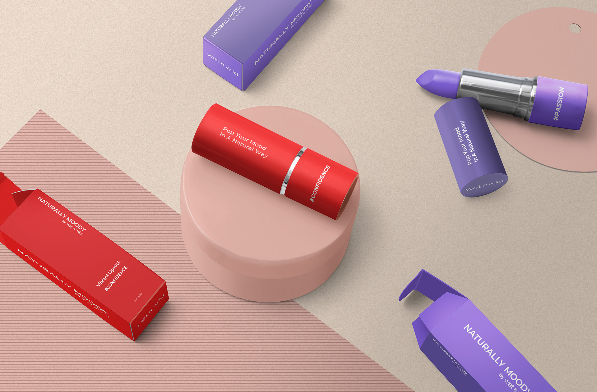 Vibrant lipsticks
