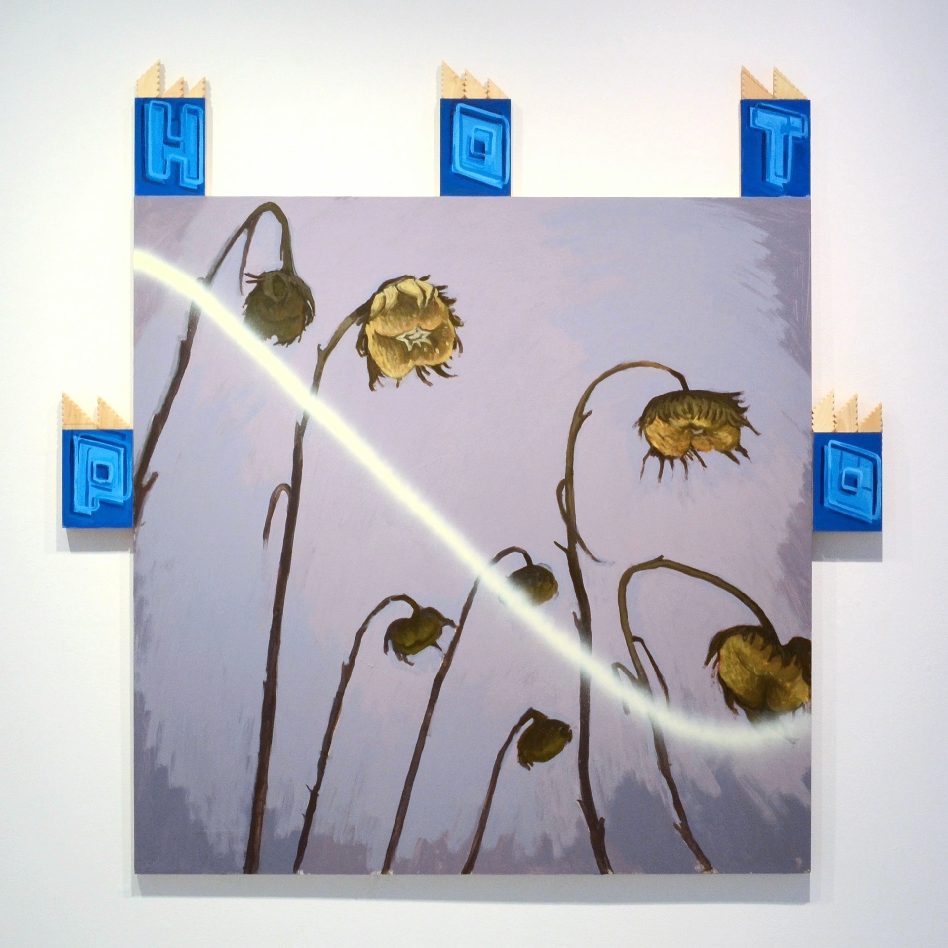 "PHOTO", 58 in x 58 in, acrylic and latex on wood