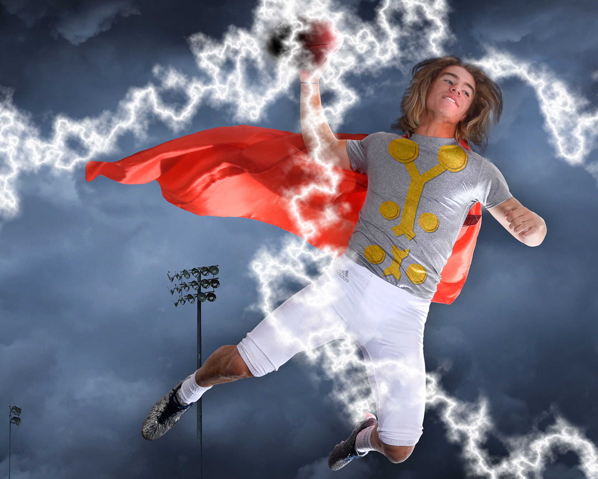 An illustration for the superheroes-themed 2017 Fall Sports preview coverage for The News-Enterprise. (Jill PIckett/The News-Enterprise)