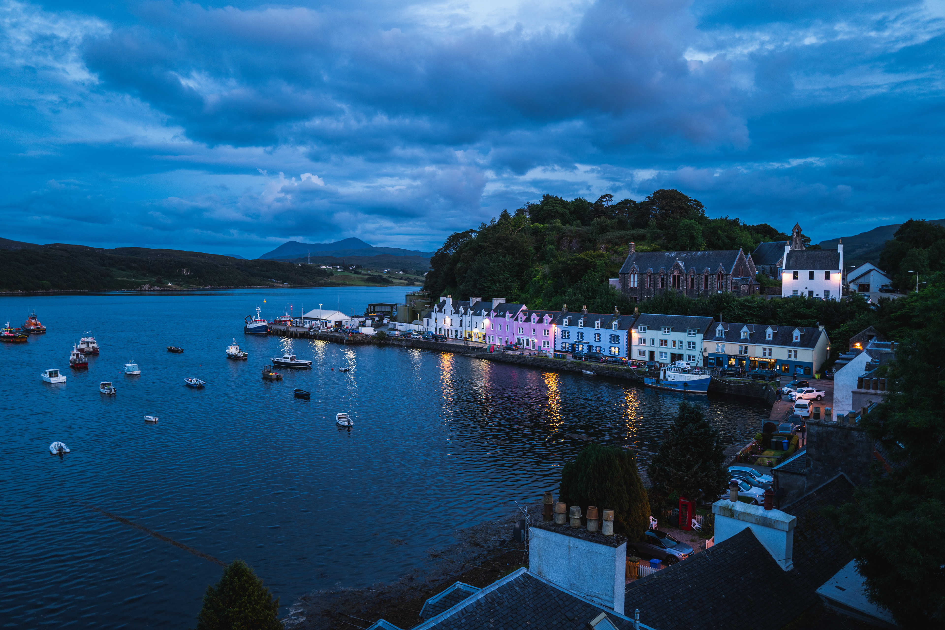 Portree on the Isle of Skye, Scotland