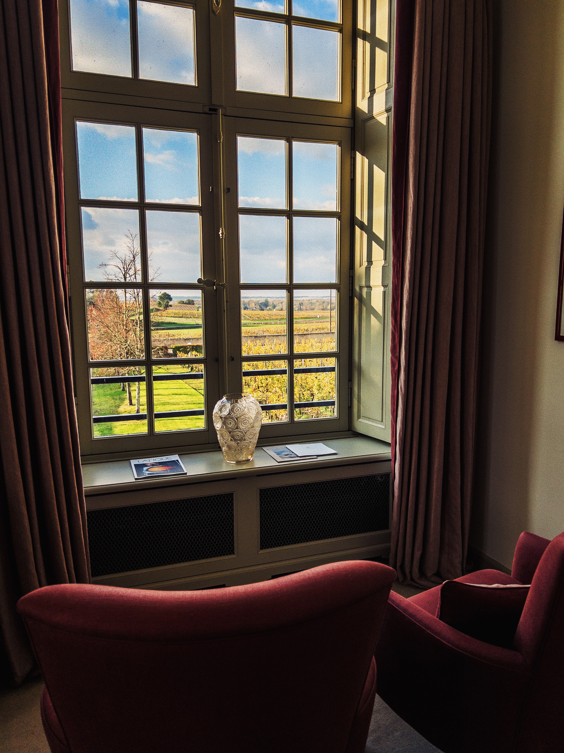 Our guestroom at Château Lafaurie Peyraguey, Bordeaux, FR