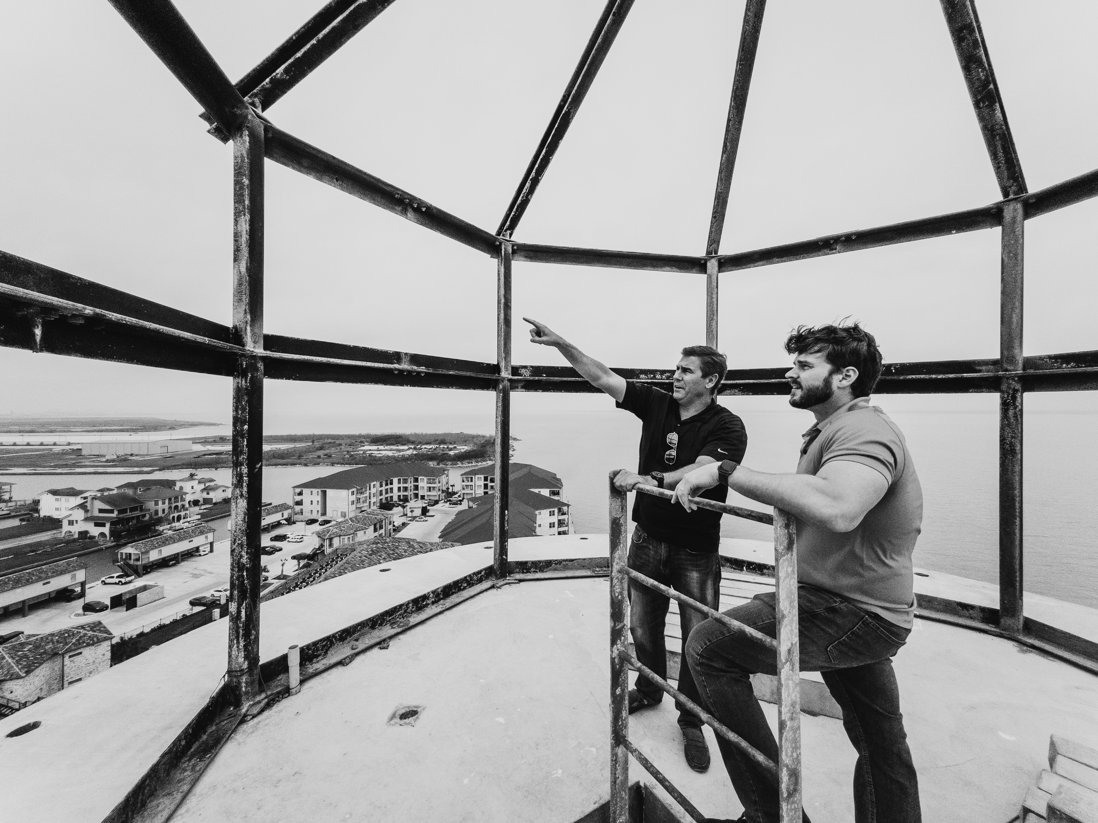 At the top of Lighthouse Pointe, Corpus Christi, TX