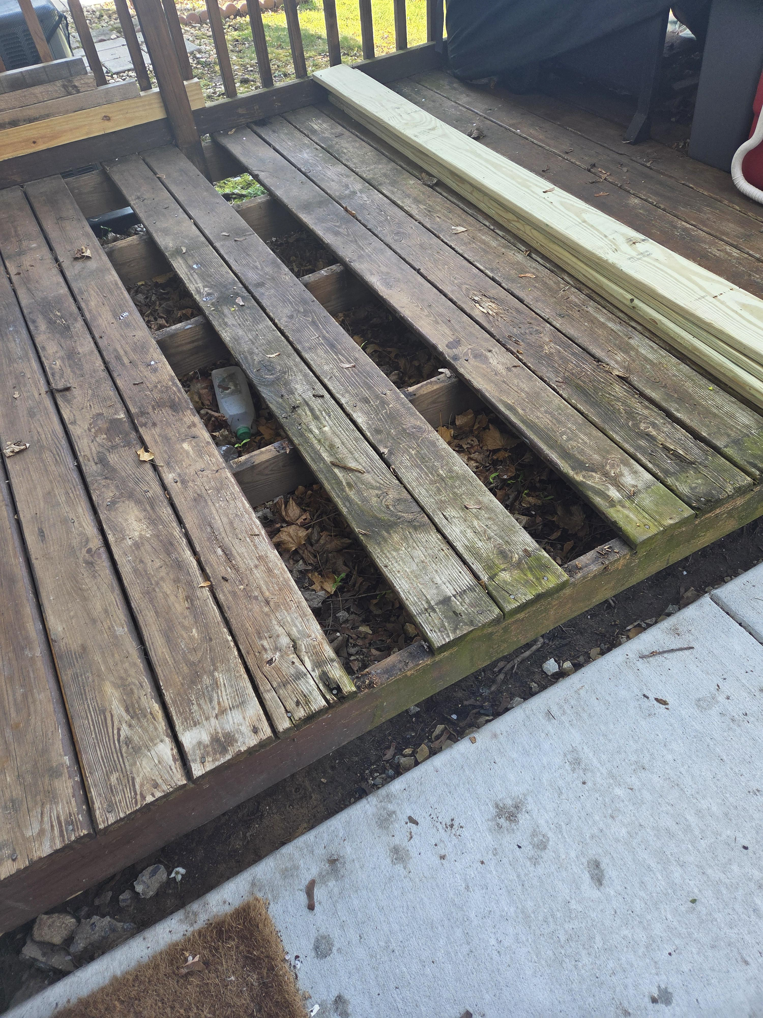 Replace damaged boards