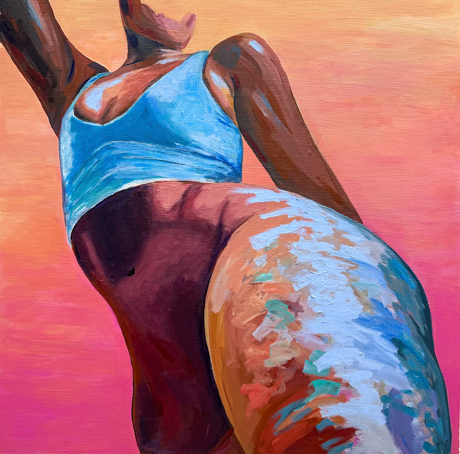 Thigh, 30 in x 30 in