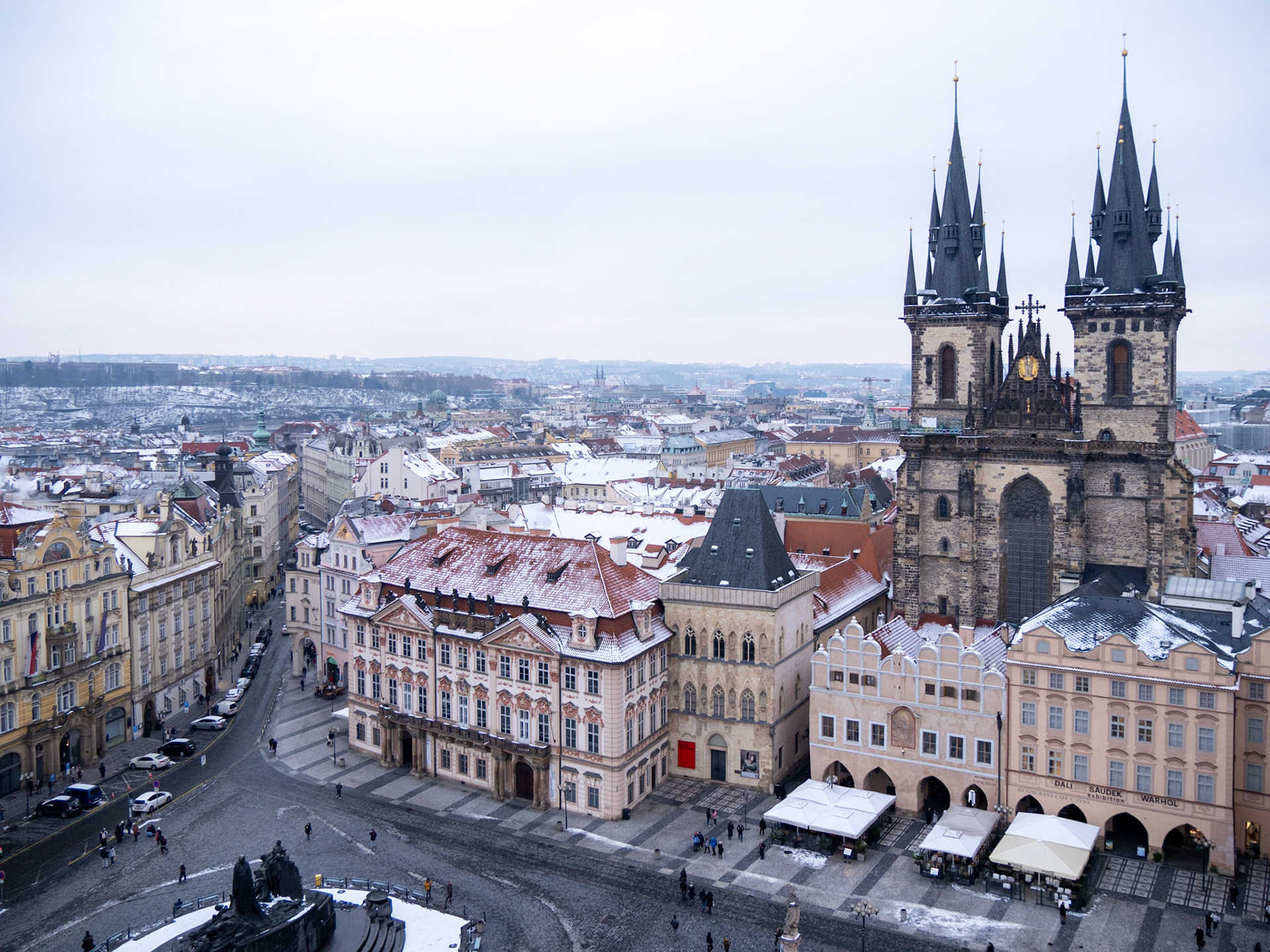 Depuis la tour de l’hôtel de ville
