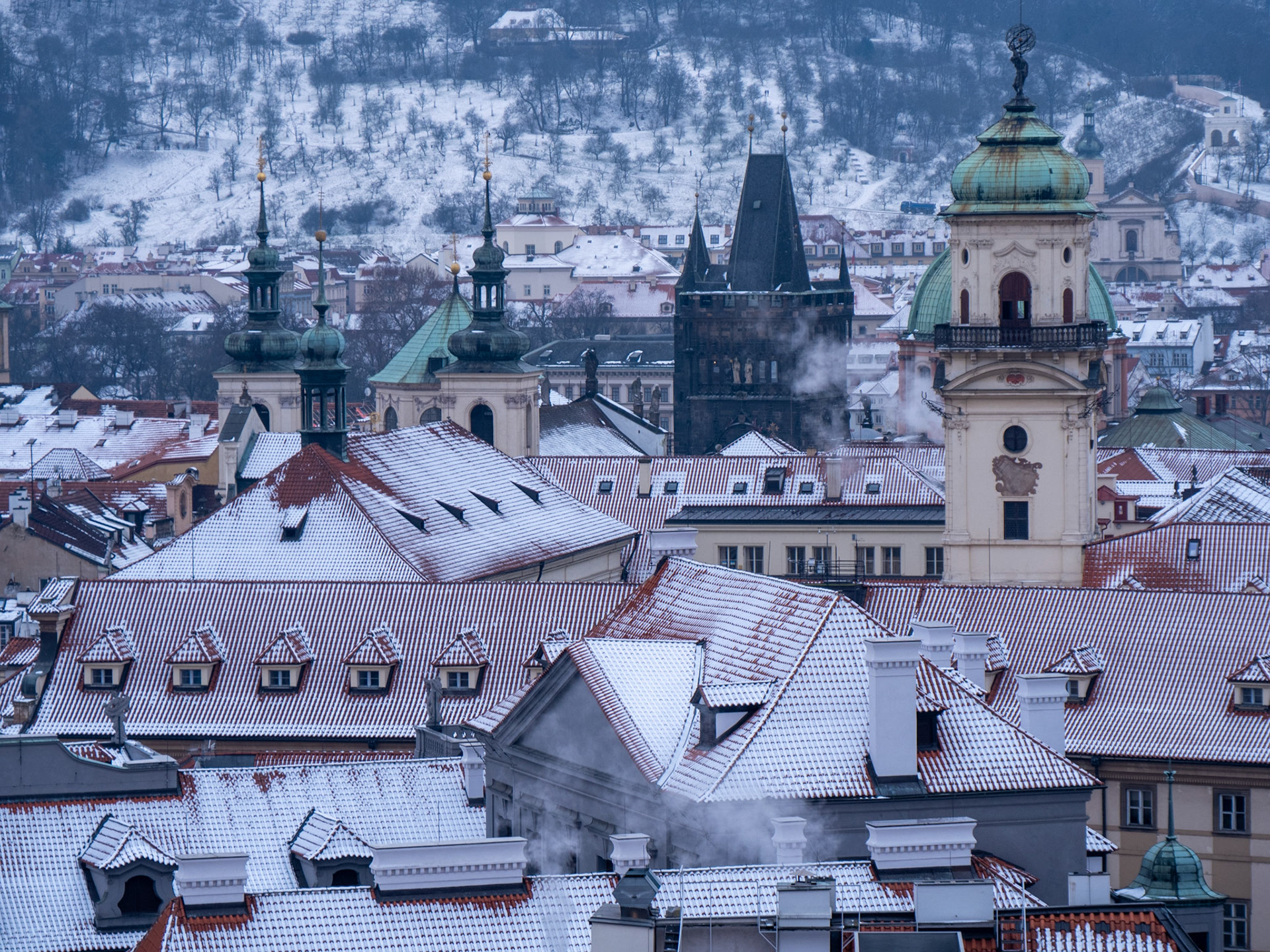 Depuis la tour de l’hôtel de ville
