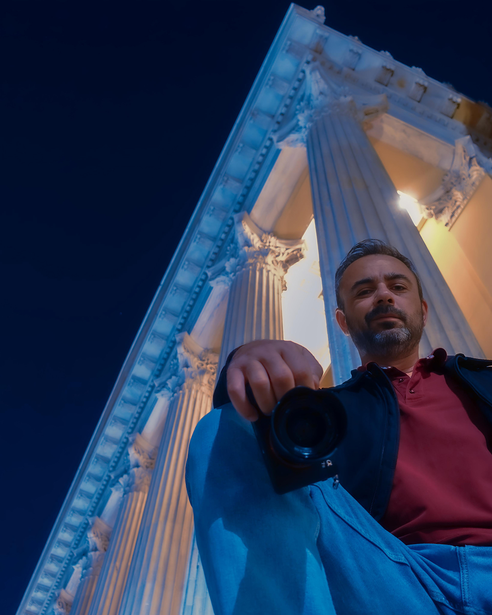 Konstantinos Chytis, in Zappeion, with his Sony A7iii camera!