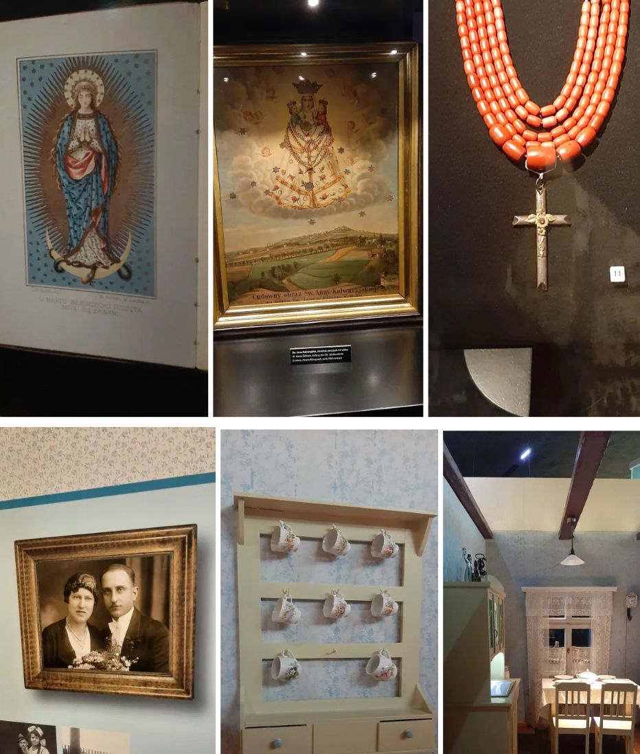 Inspiration photos taken by a team member when they visited a Silesian history museum.