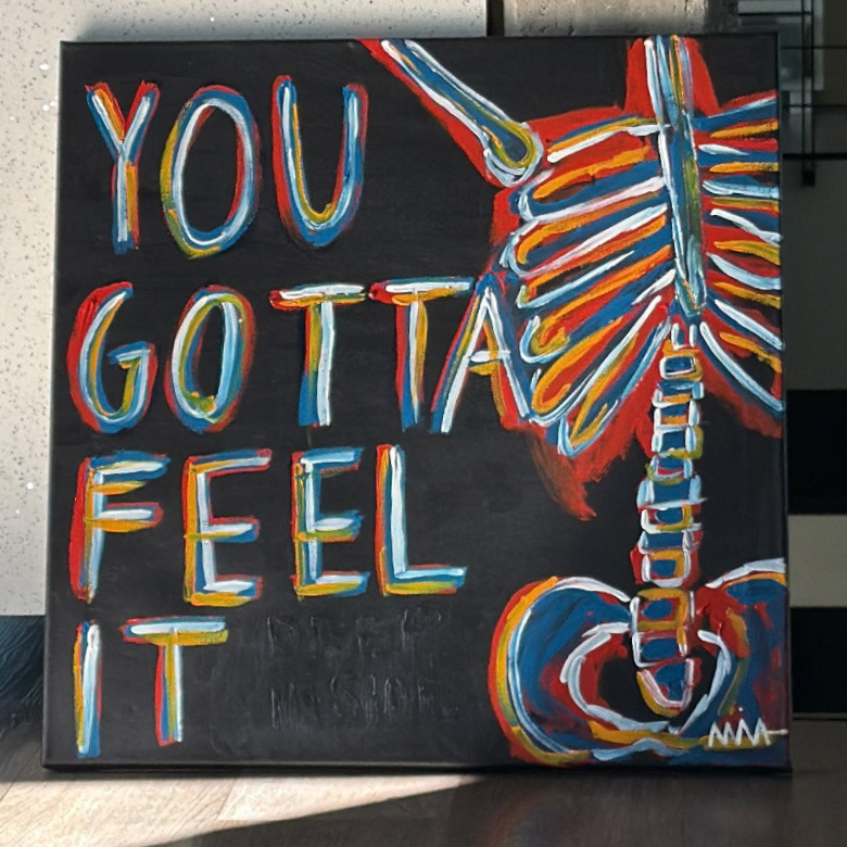 Skeletical, Octubre 2025 (Acrílico sobre lienzo)