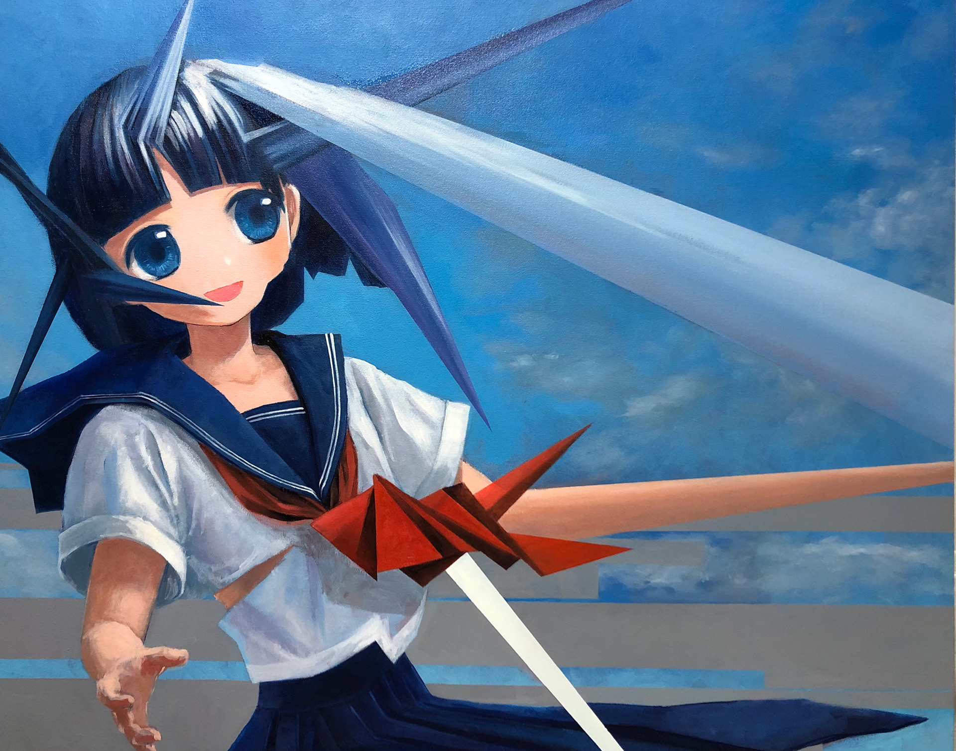 「まなつび」Midsummer day, 910mm x 727mm, oil on canvas, 2021