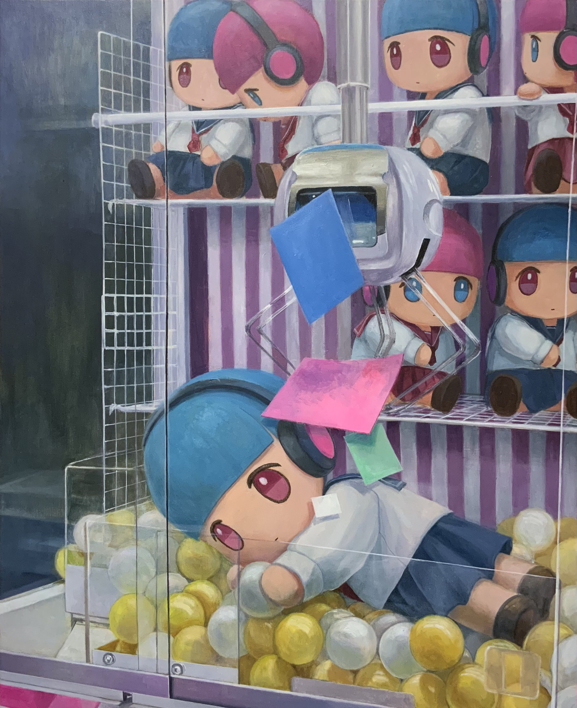 「だいじにしてね」Please cherish it, 652mm x 803mm, oil on canvas, 2022