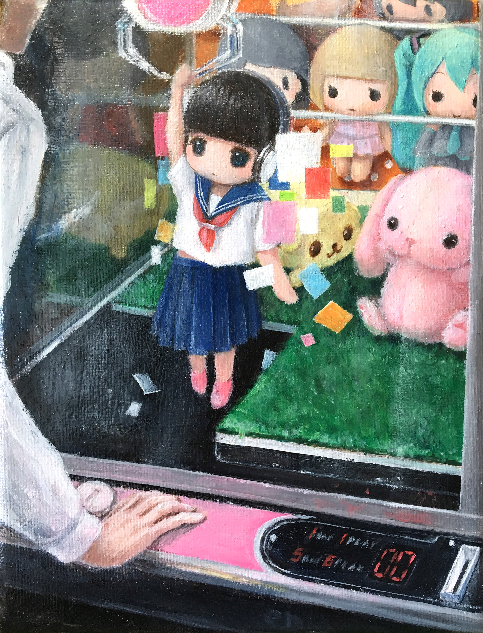 「credit」credit, 140mm x 180mm, oil on canvas, 2016
