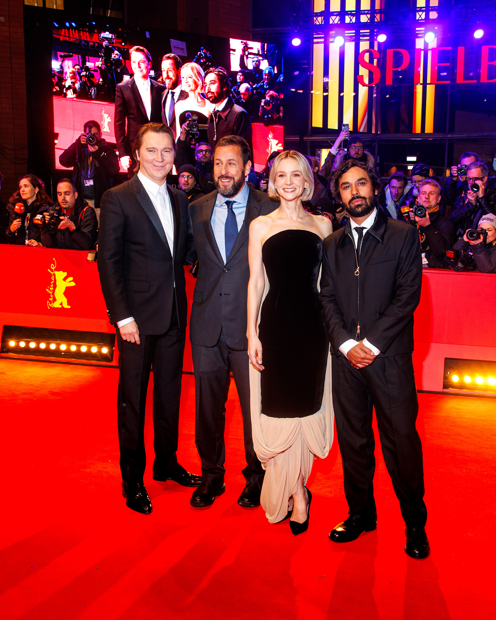 PAUL DANO, ADAM SANDLER; CAREY MULLIGAN & KUNAL NAYYAR I BERLINALE 2024