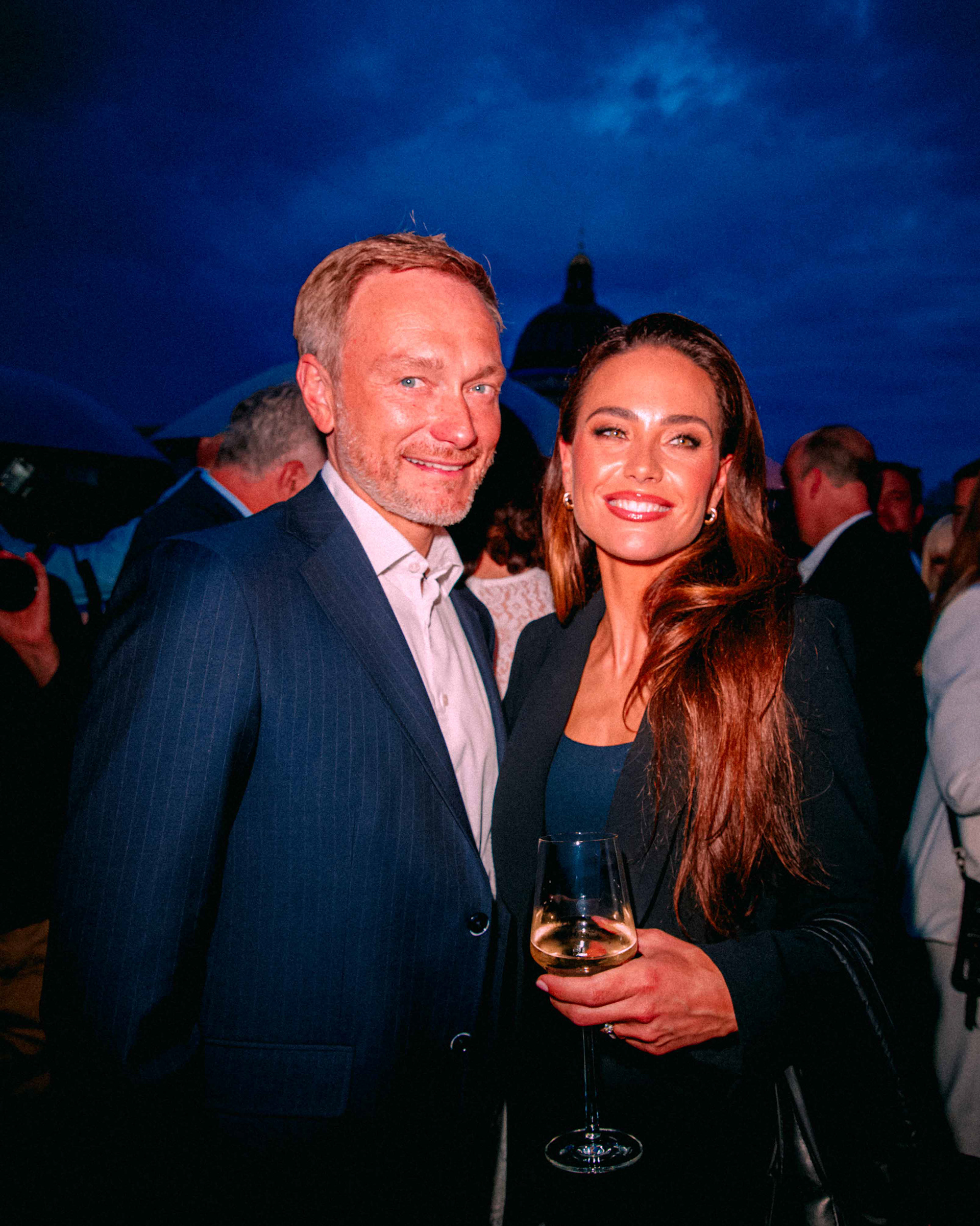 CHRSITIAN LINDNER & FRANCA LEHFELDT I BERTELSMANN PARTY 2023