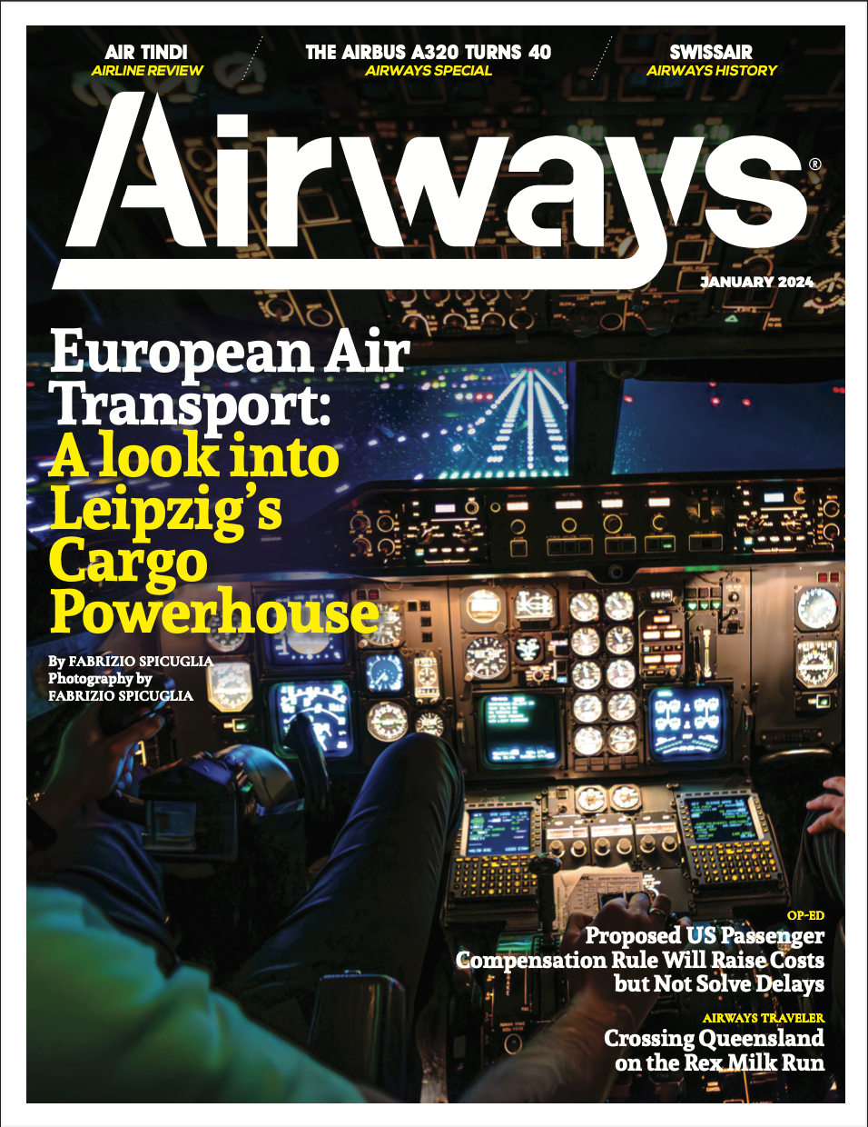 Cover - Airways Magazine January 2024 issue European Air Transport