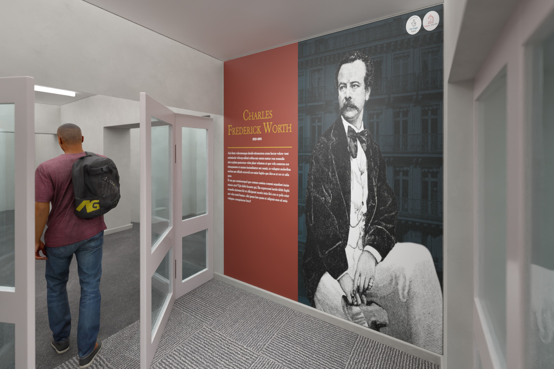 1: Rear entrance lobby