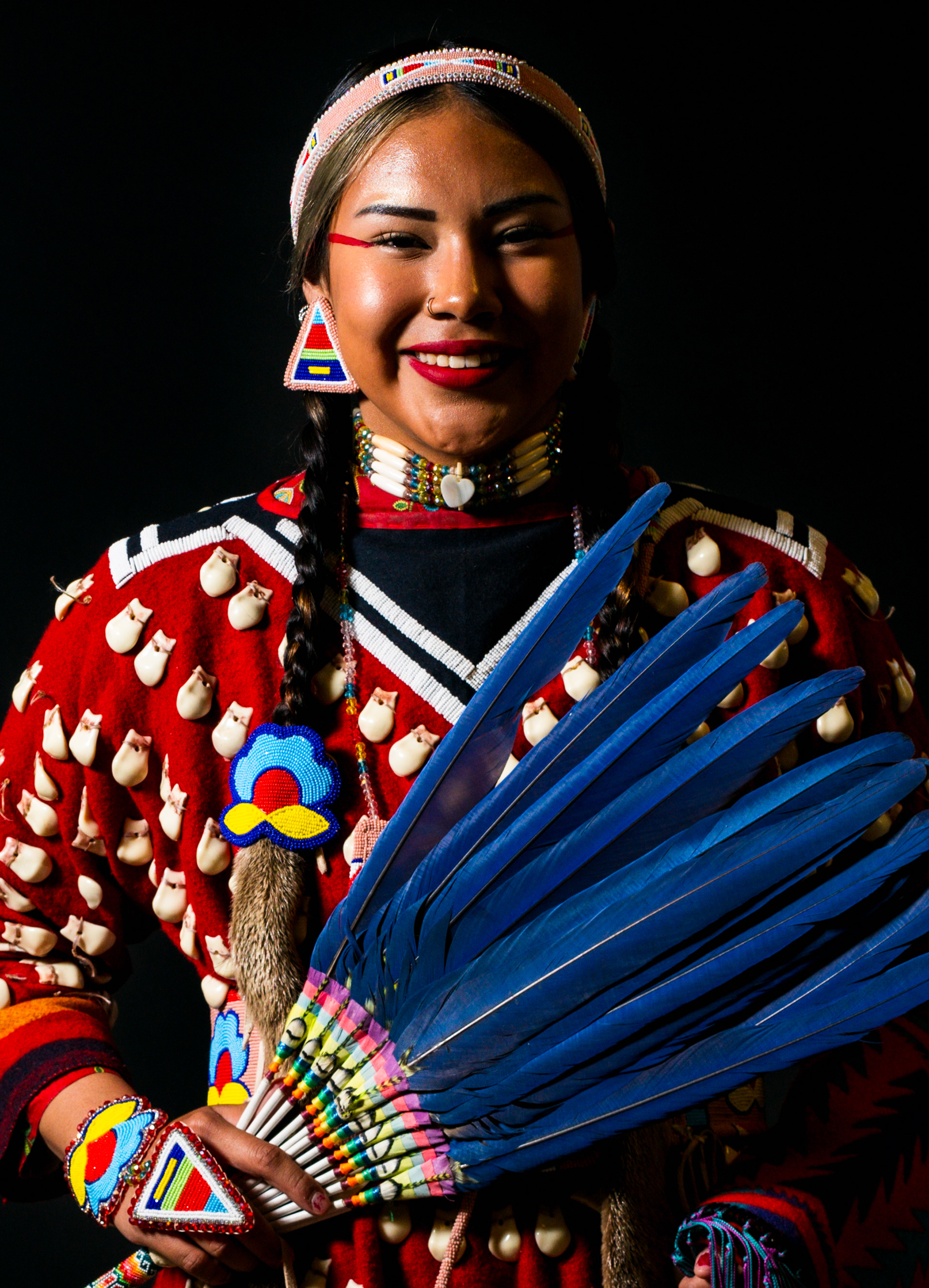 Starry Knight is of Crow descent from Hardin, Montana, and said the powwow was very well-organized.
