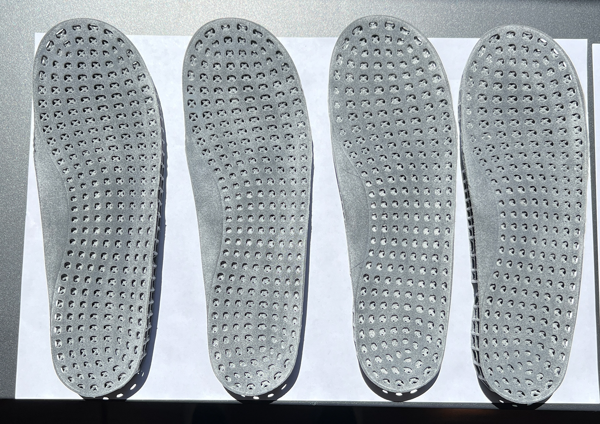 RECOVERY SLIDE LATTICE FOOTBED CUSHION INSERTS