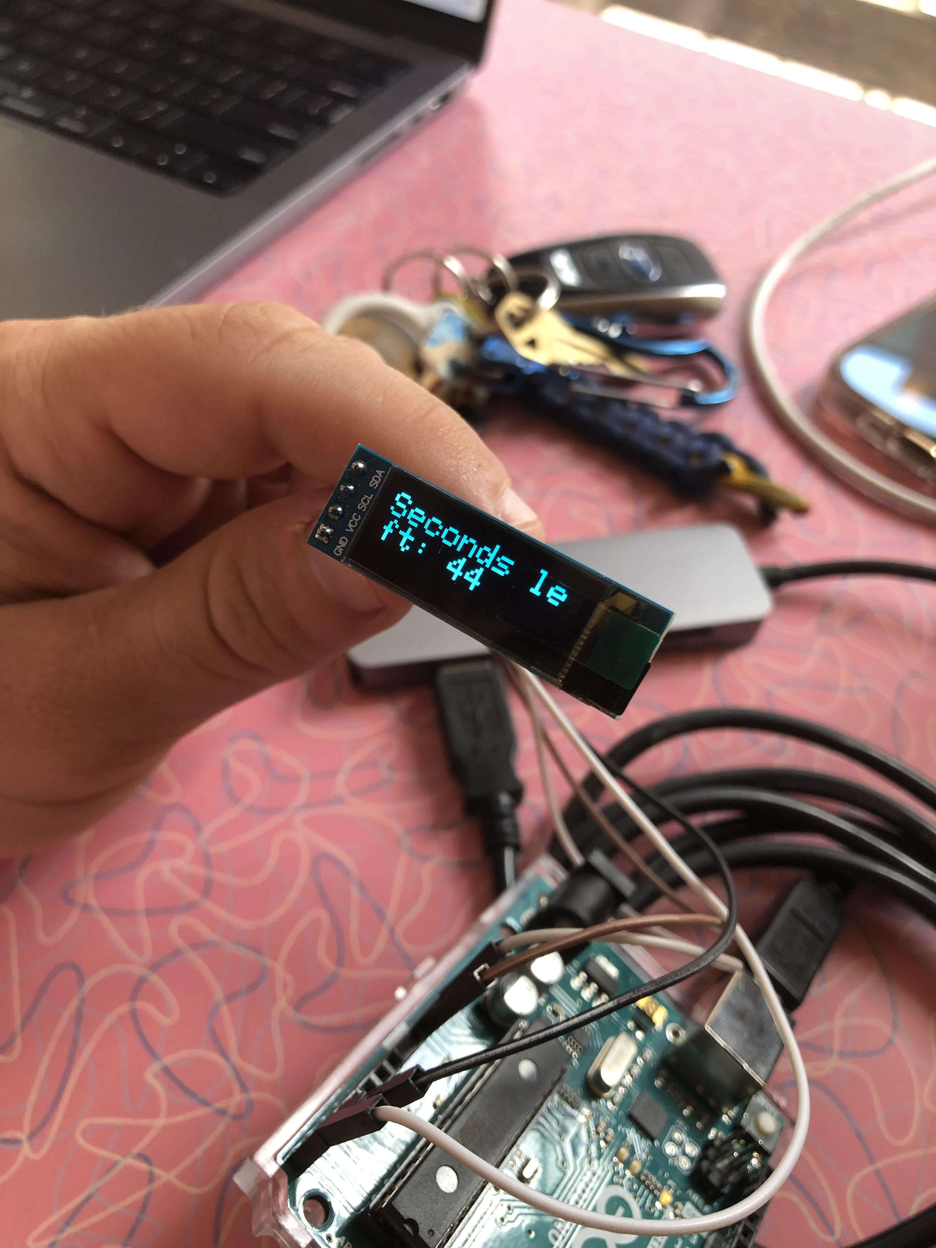 Testing font sizes on screen