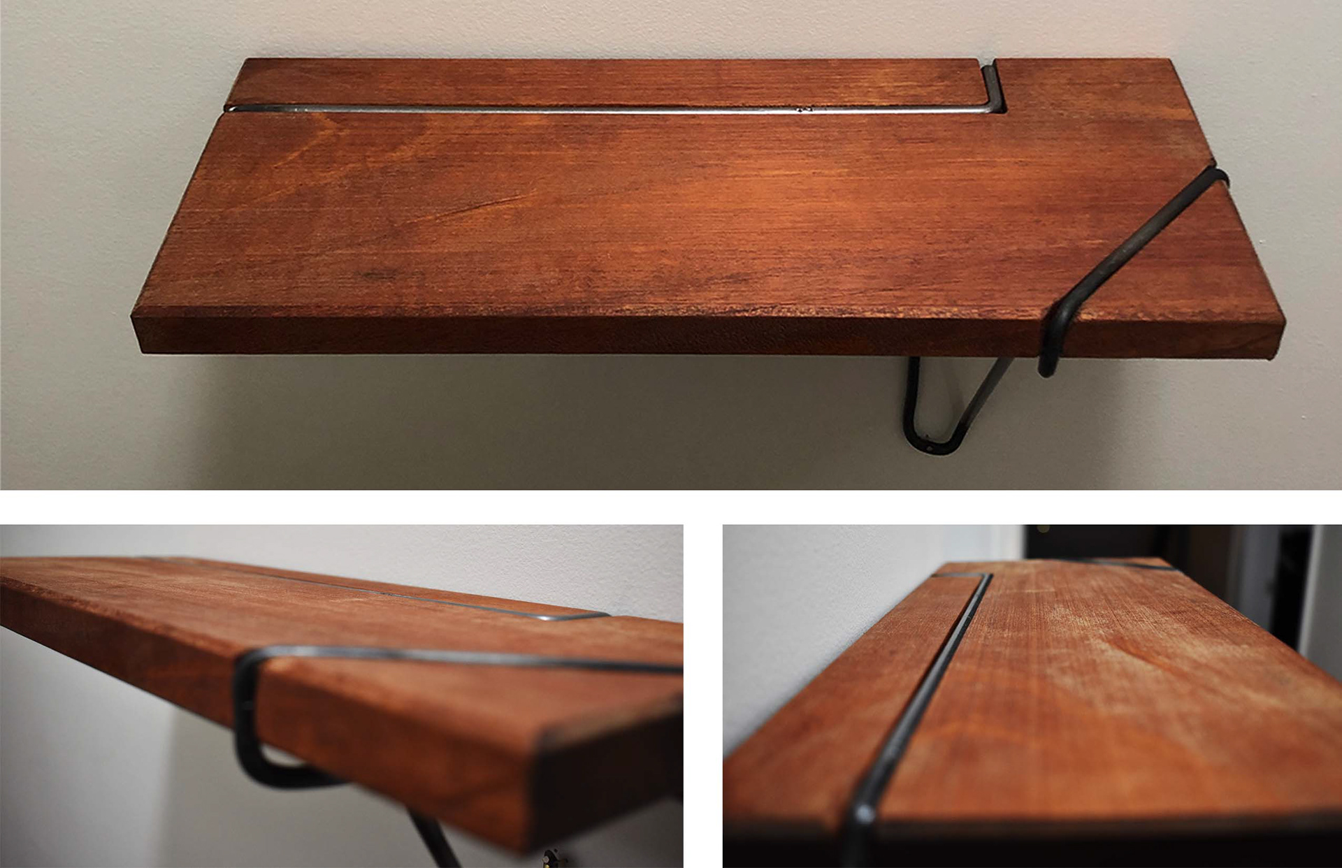 Wooden and Metal Shelf