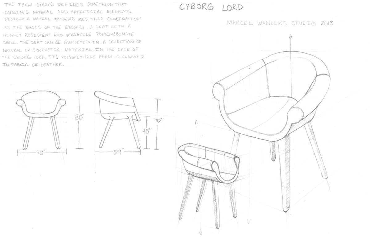 Sketch of Cyborg Lord Chair
