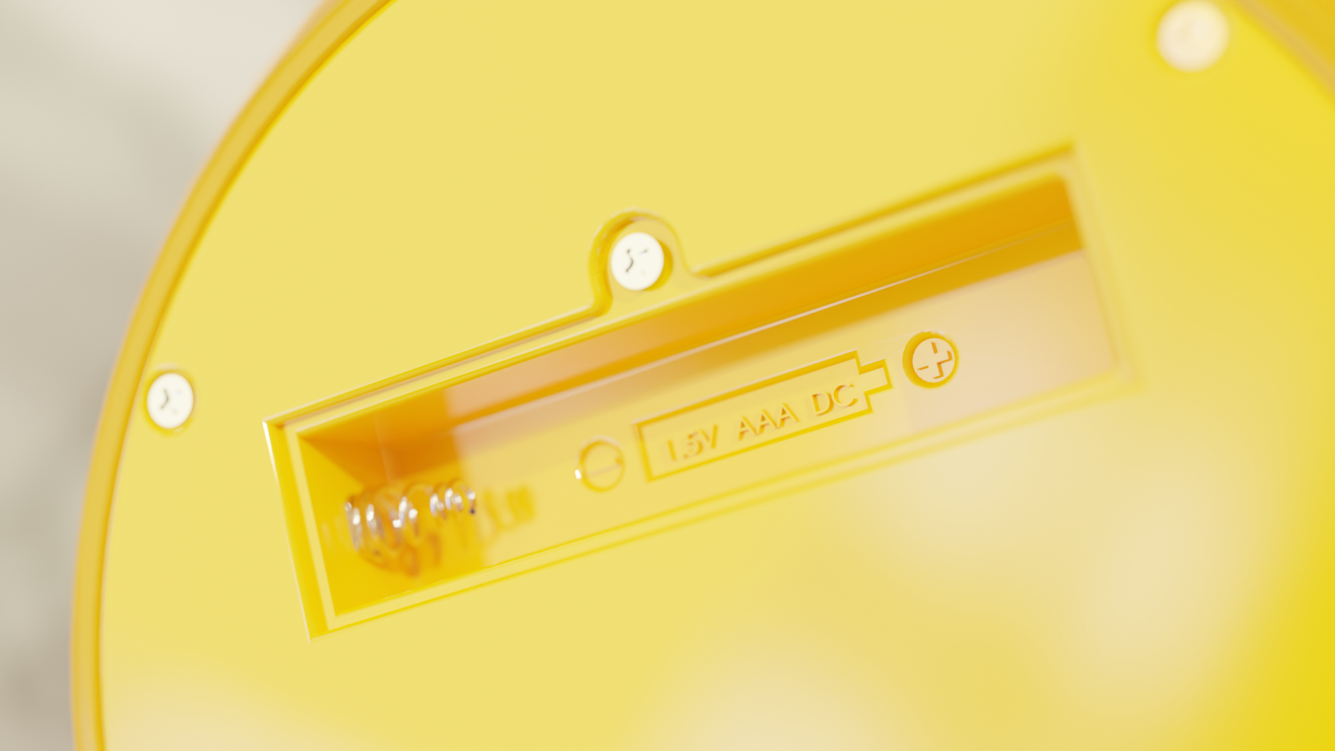 Battery info injection molded into part