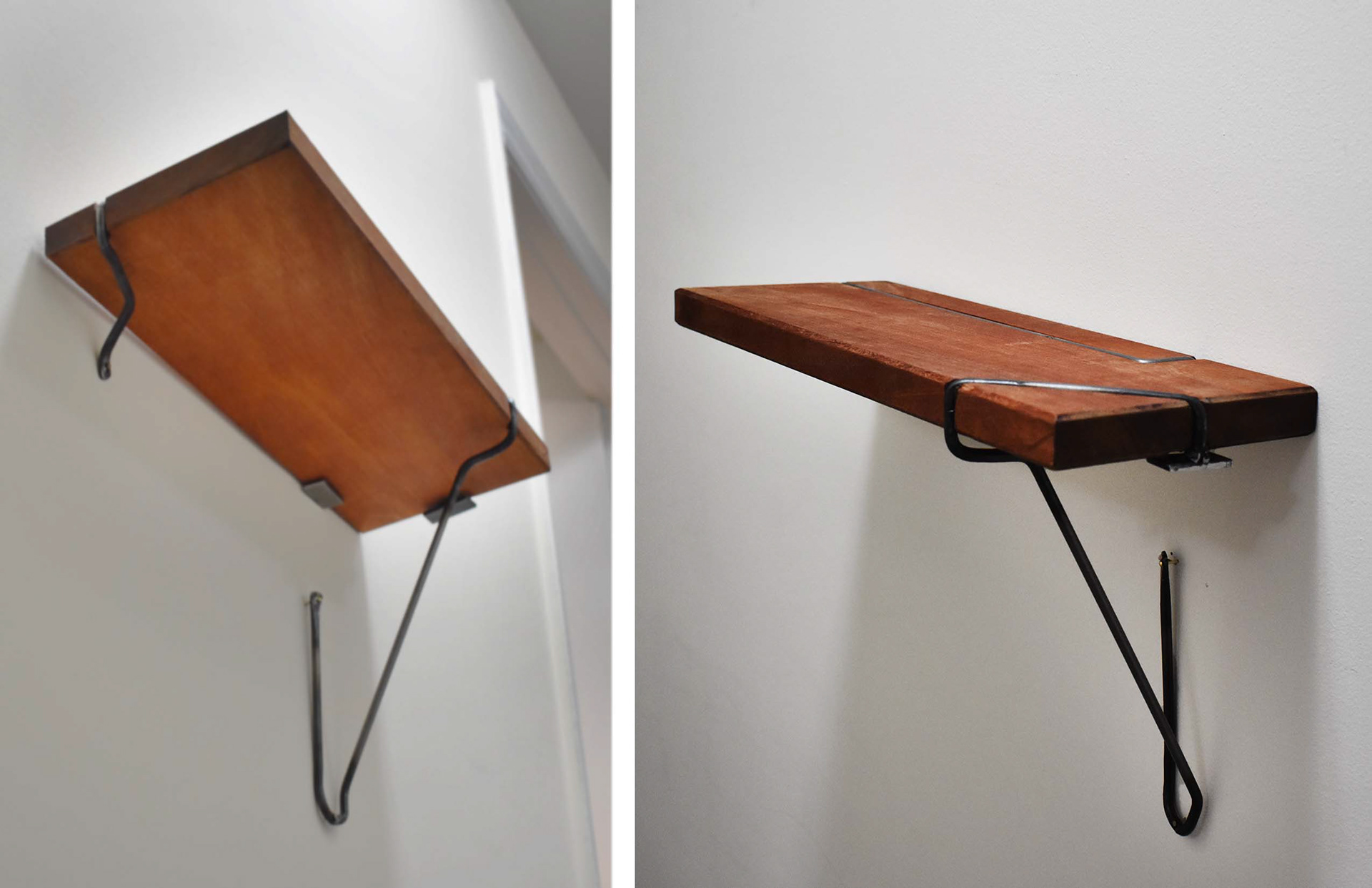Brackets Support the Bottom of the Shelf