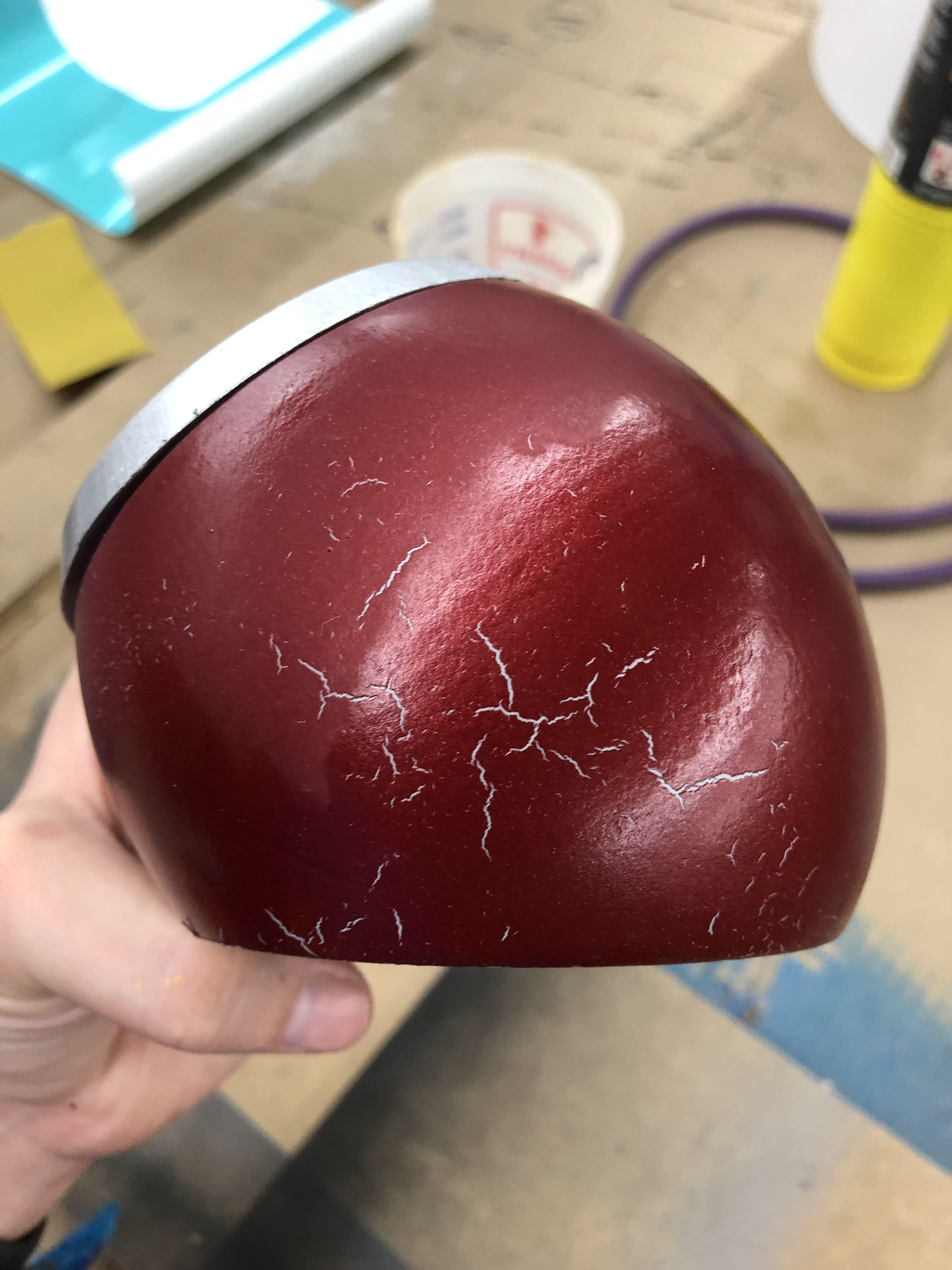 Unexpected cracking paint