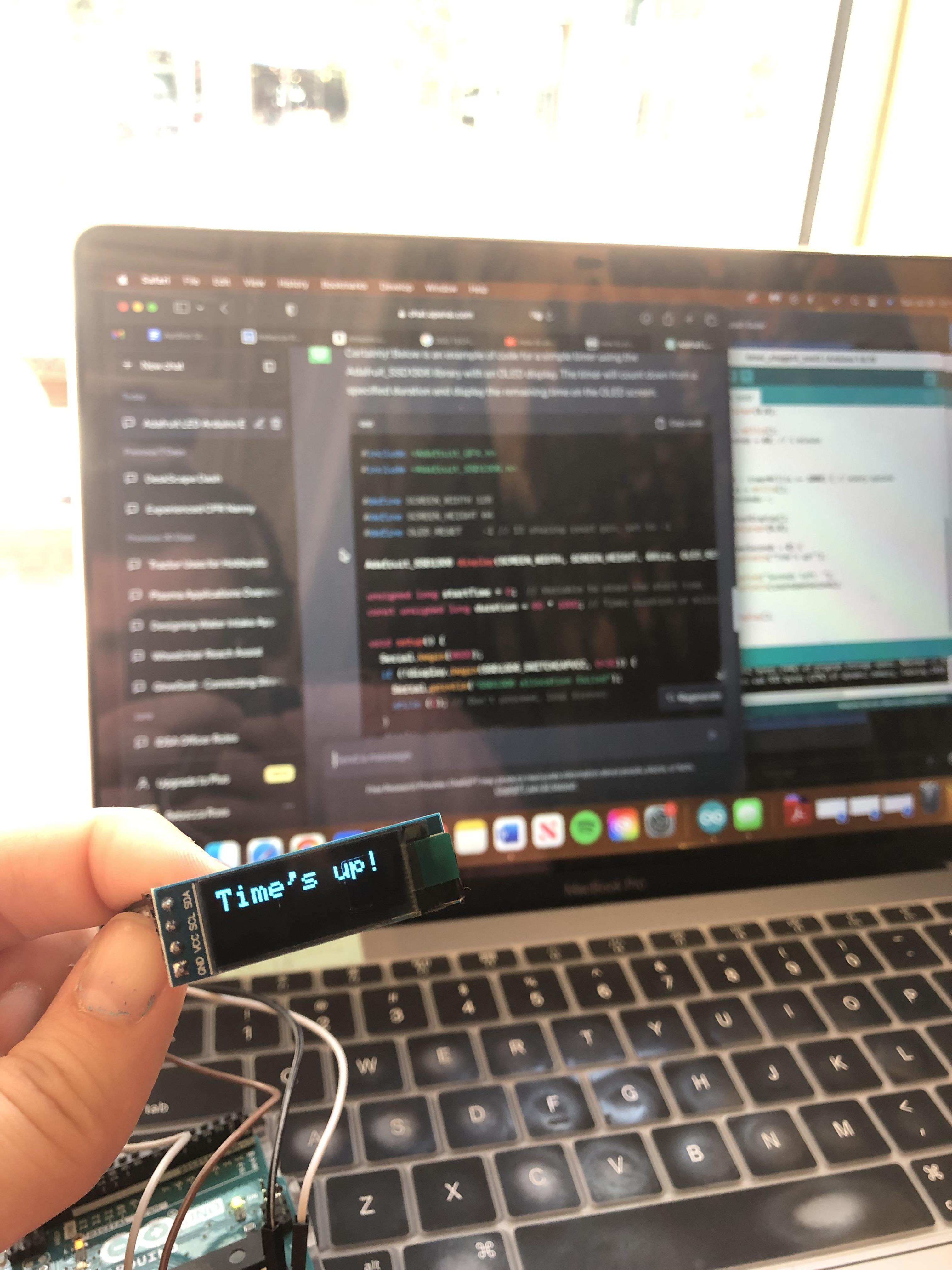 Programing the screen