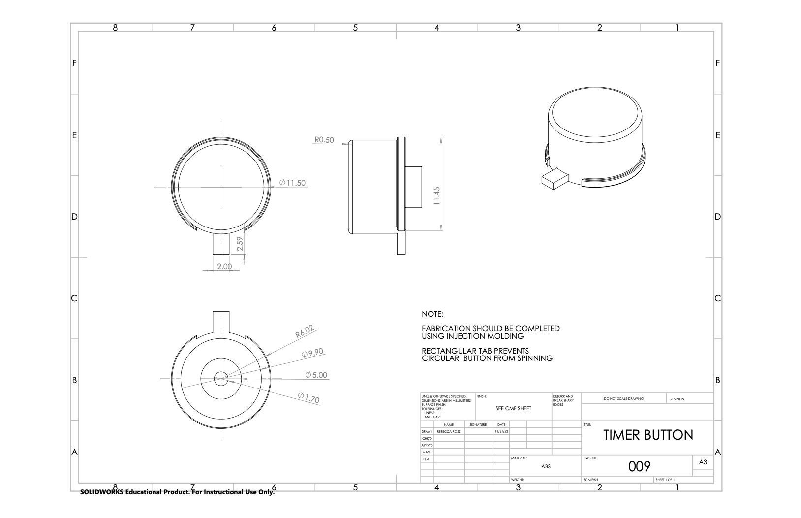 Kitchen Timer Buttons