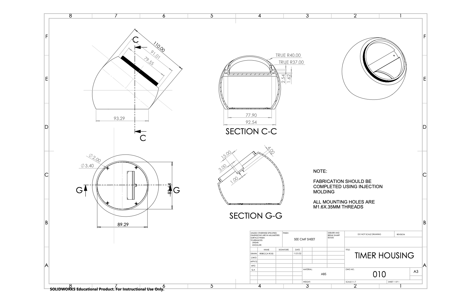 Housing SW Drawing