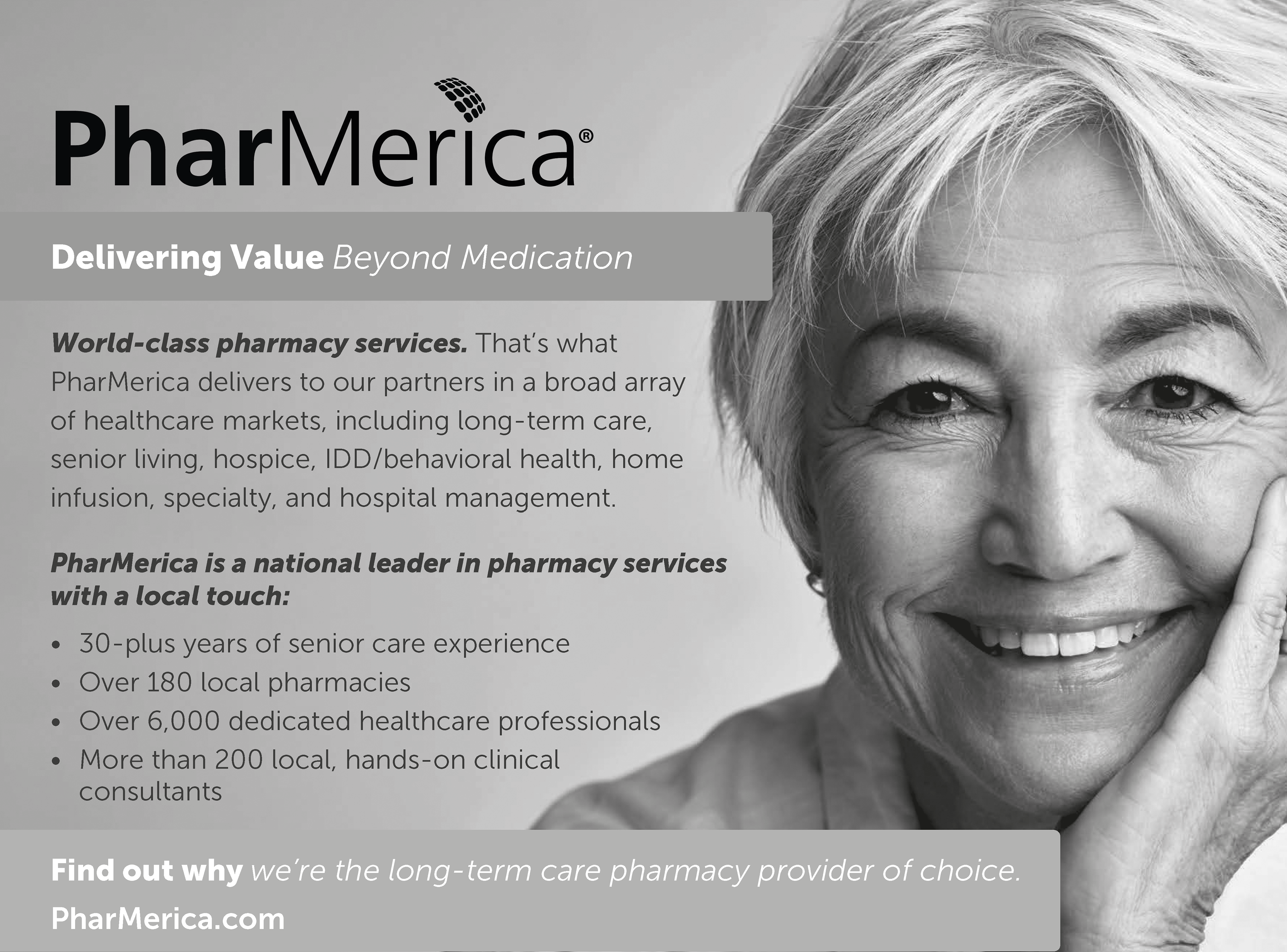 Simple B&W display ad for conference brochure