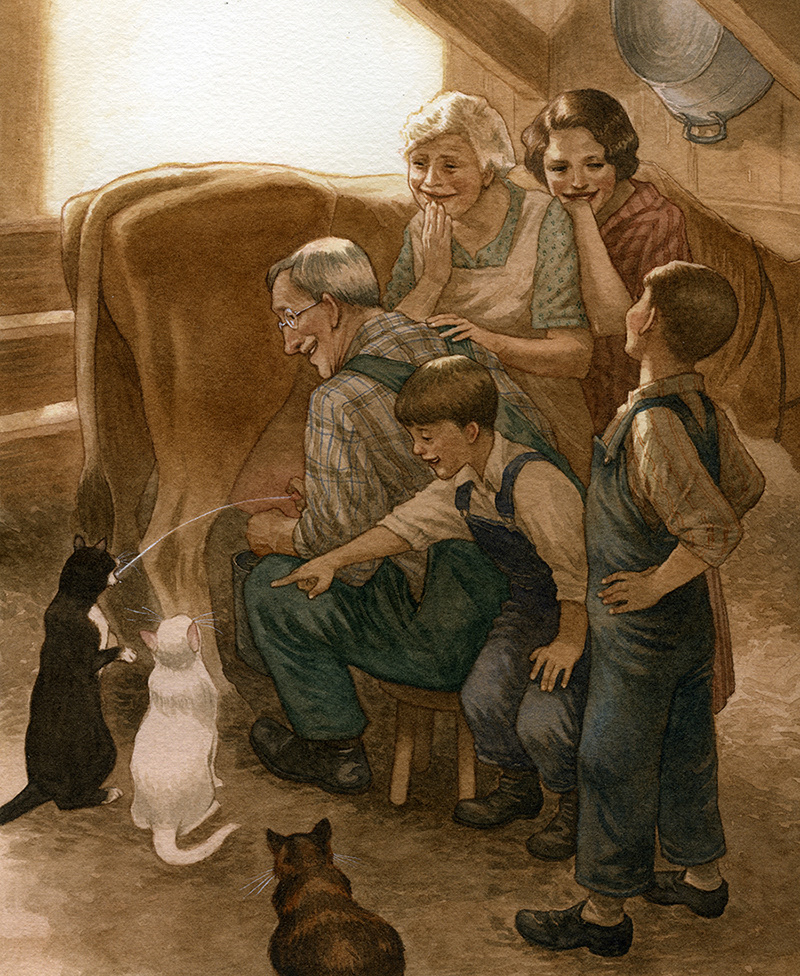 Aunt Mary's Rose, watercolor