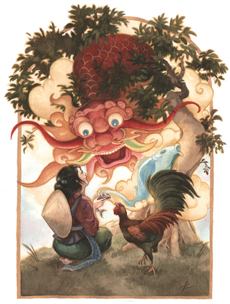 The Jeweled Slipper, watercolor