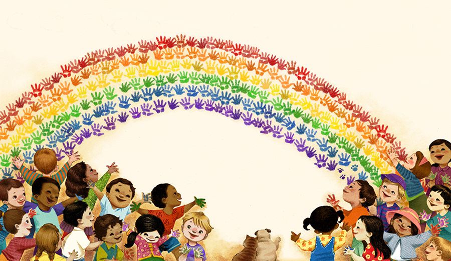 God's Dream, watercolor, ink