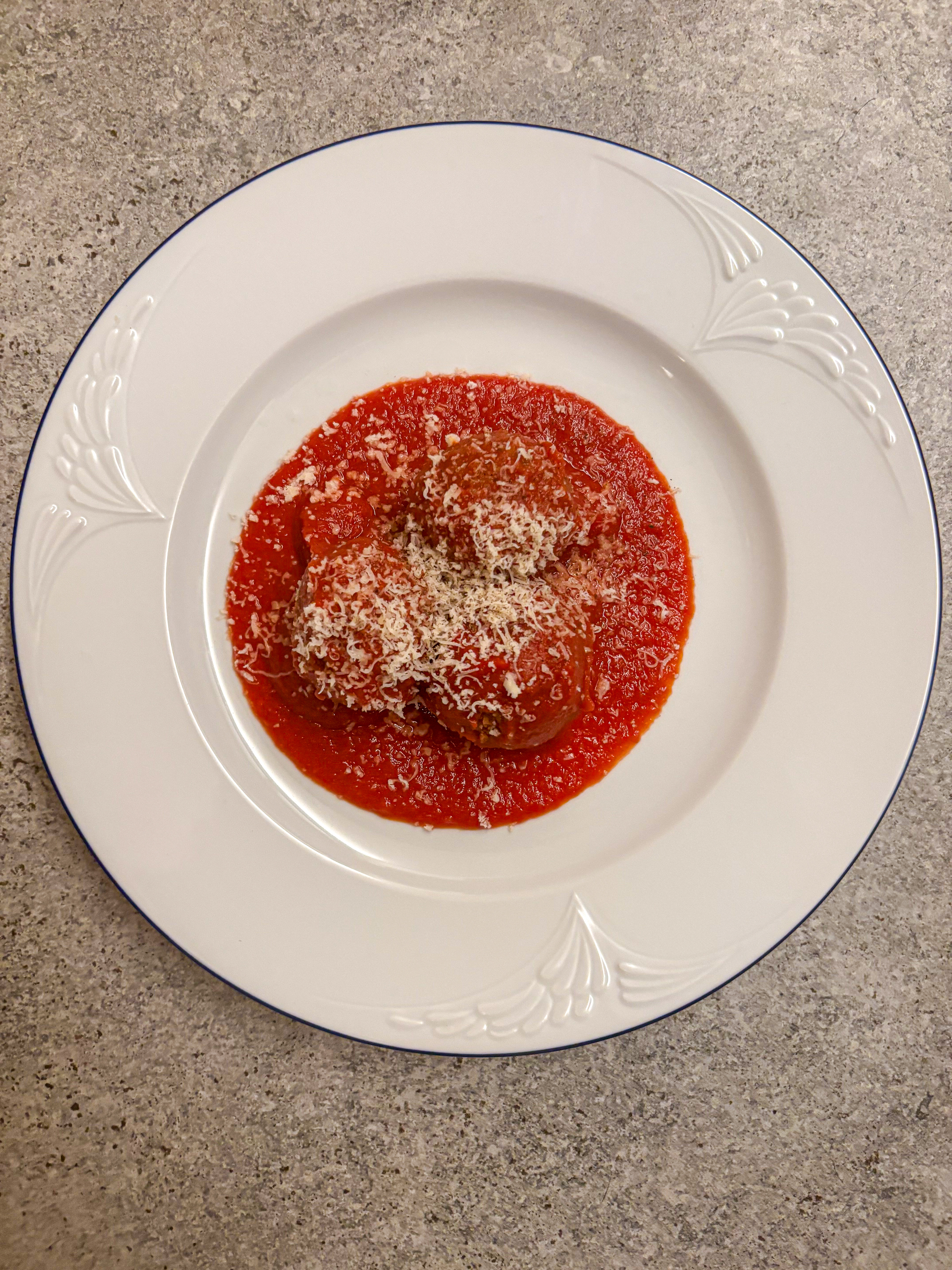 POLPETTE DI BOLLITO CON SALSA DI POMODORO AL BBQ