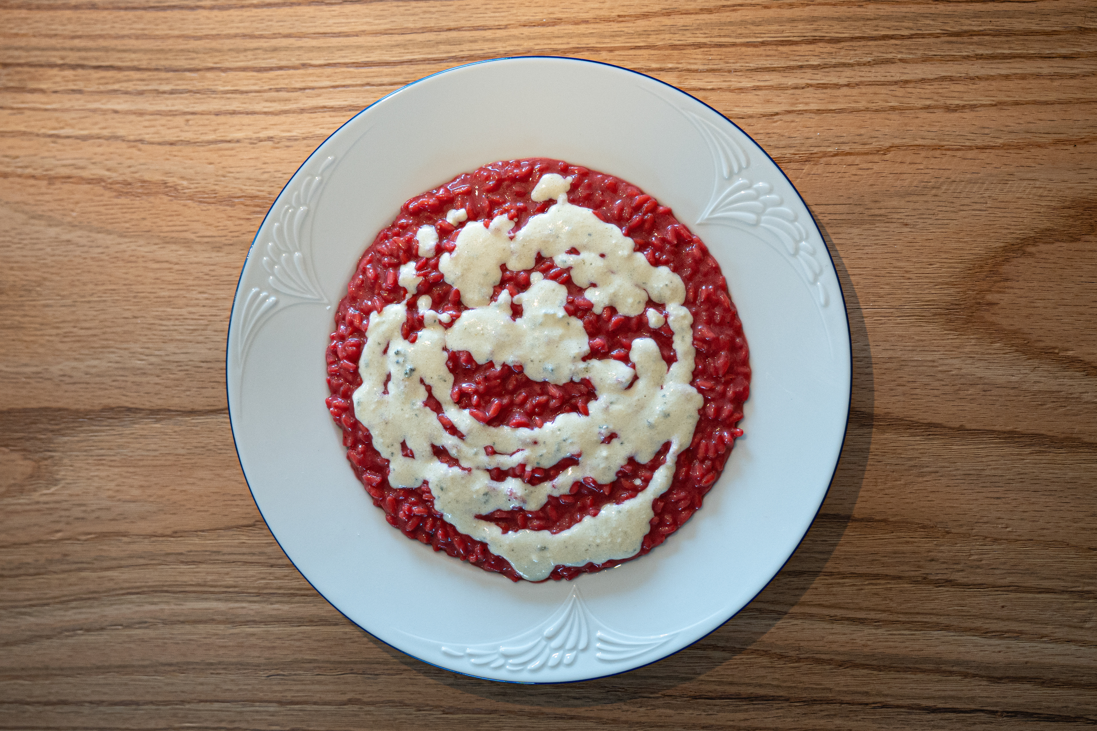 RISOTTO ALLA BARBABIETOLA E CREMA DI PARMIGIANO