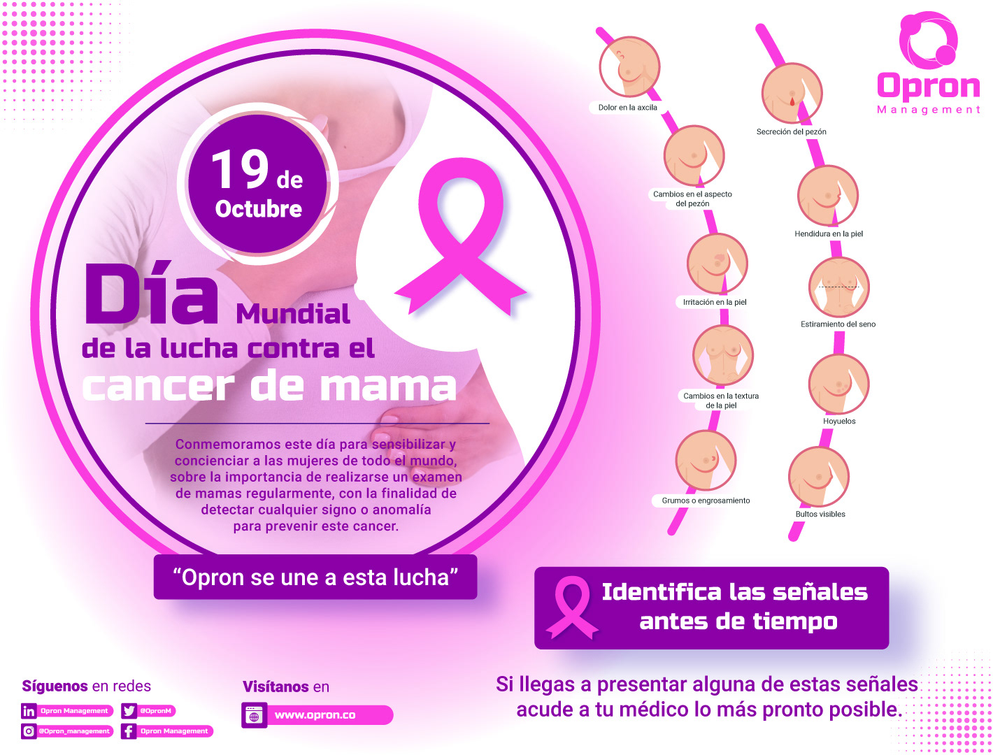 Email Informativo - Día de la lucha contra el cancer de mama 2022