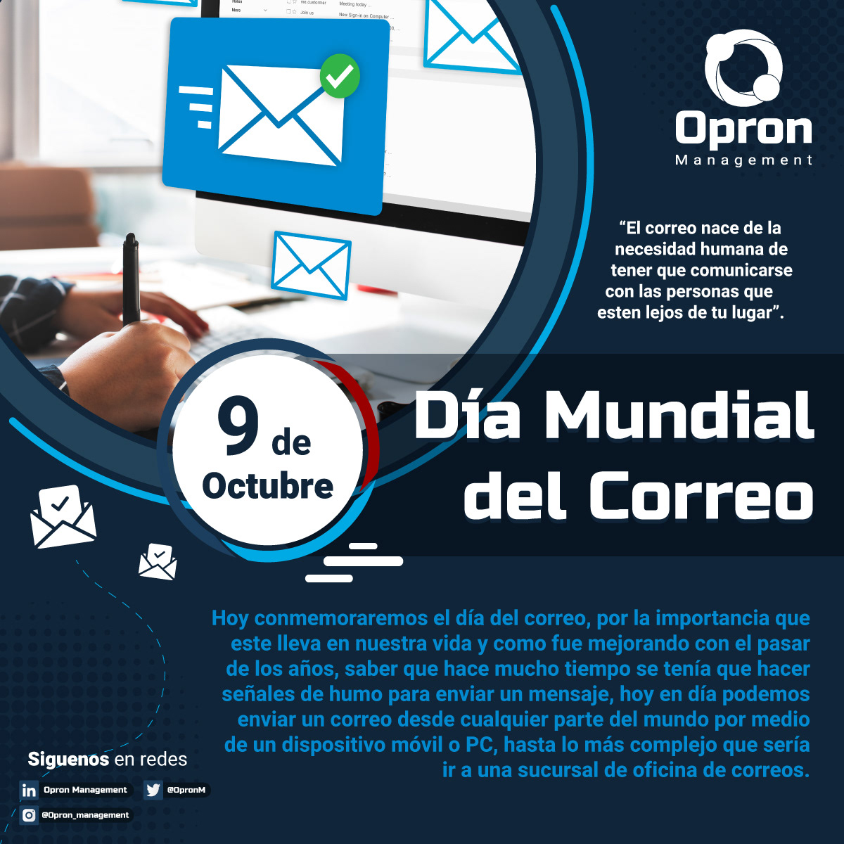 Feed - Día mundial del correo 2022 Opron