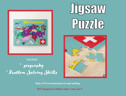 Switzerland map puzzle 