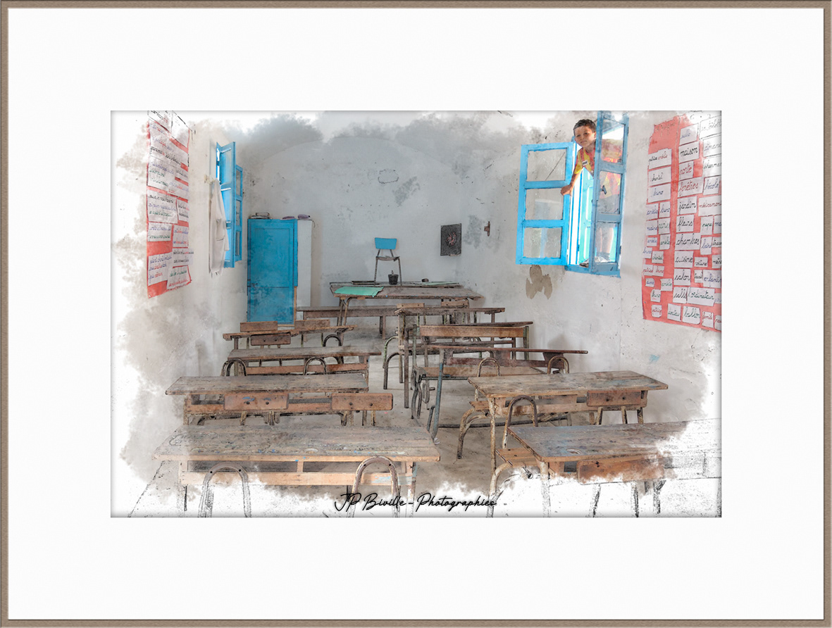 La salle de classe - Echraf, Tunisie