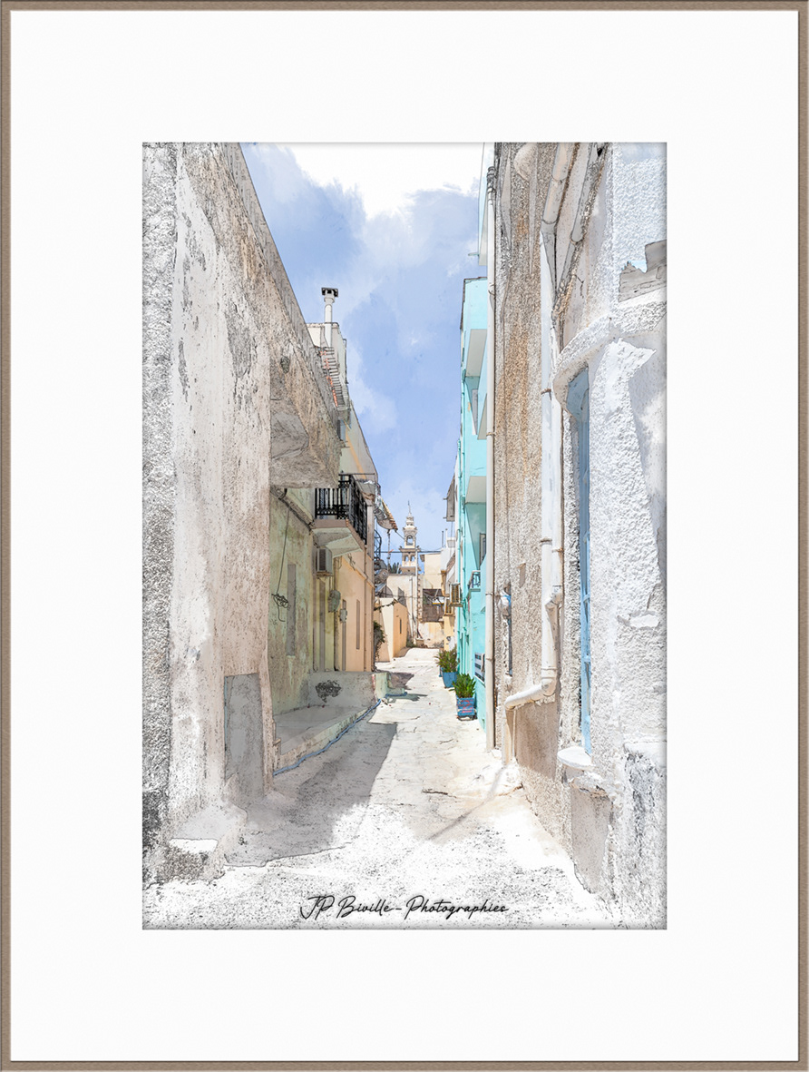 Rue ensoleillée - Paleochora, Crète