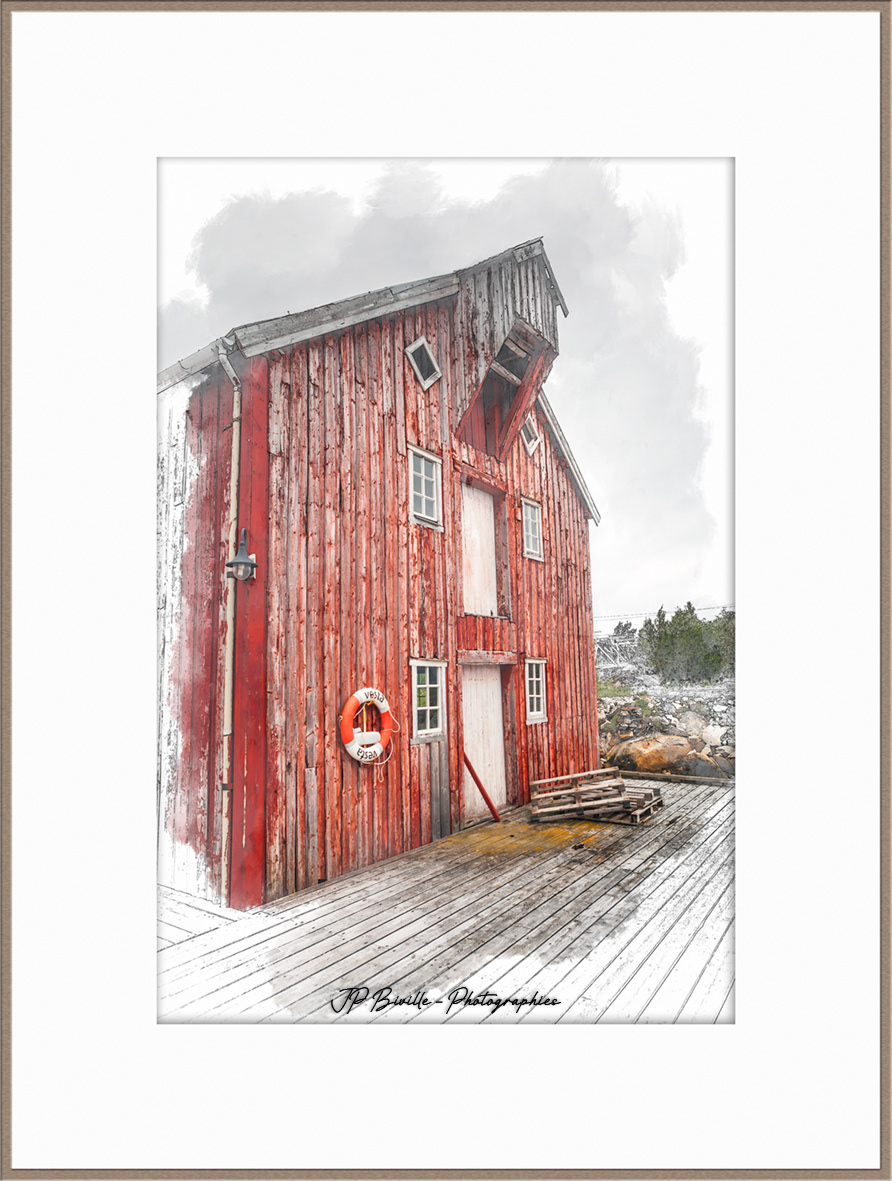 L'entrepôt rouge - Korsnes, Norvège