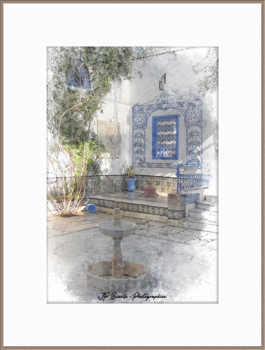 Dans la cour #1 - Sidi Bou Saïd, Tunisie