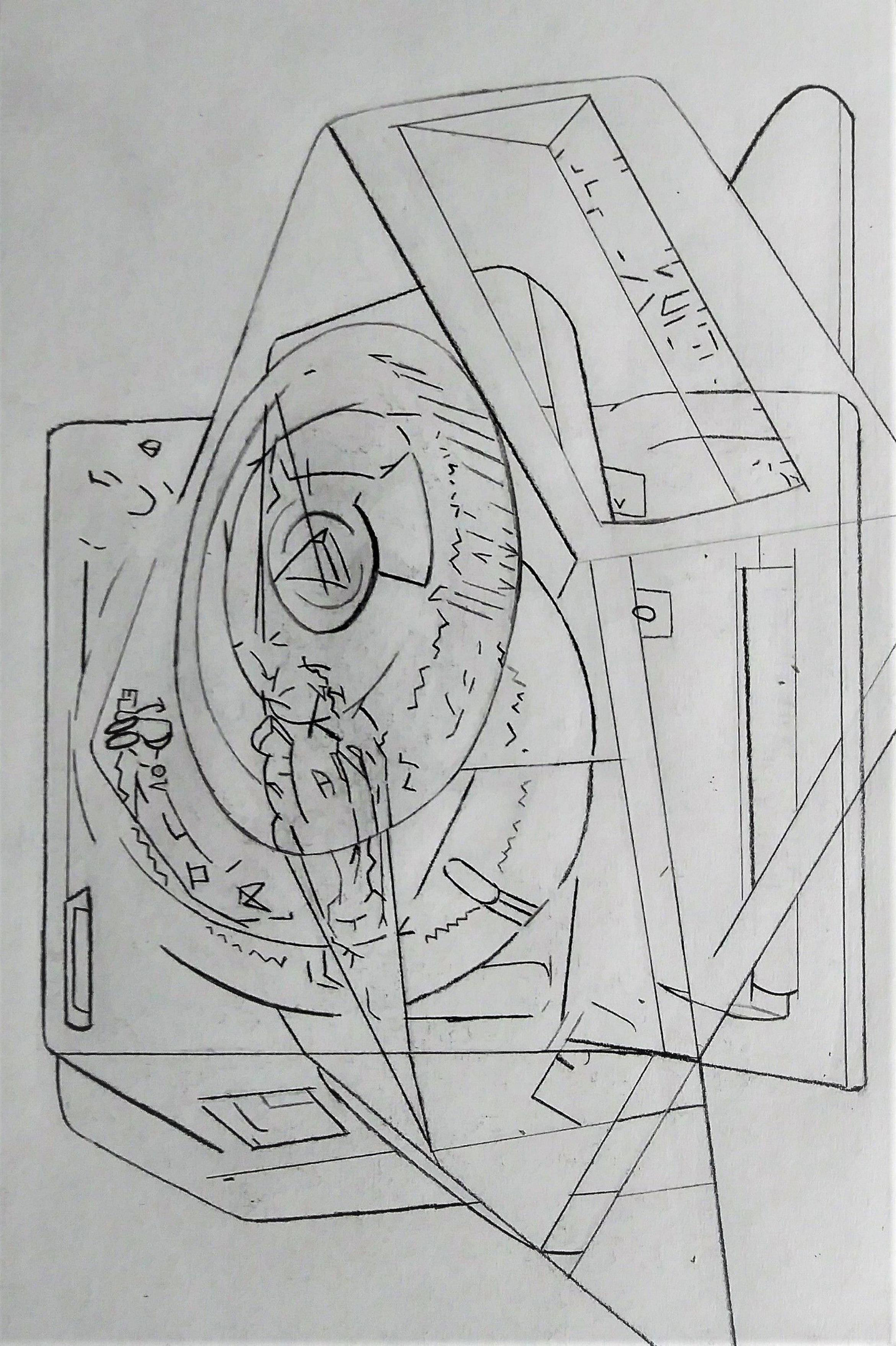 Merged traces of separate contours